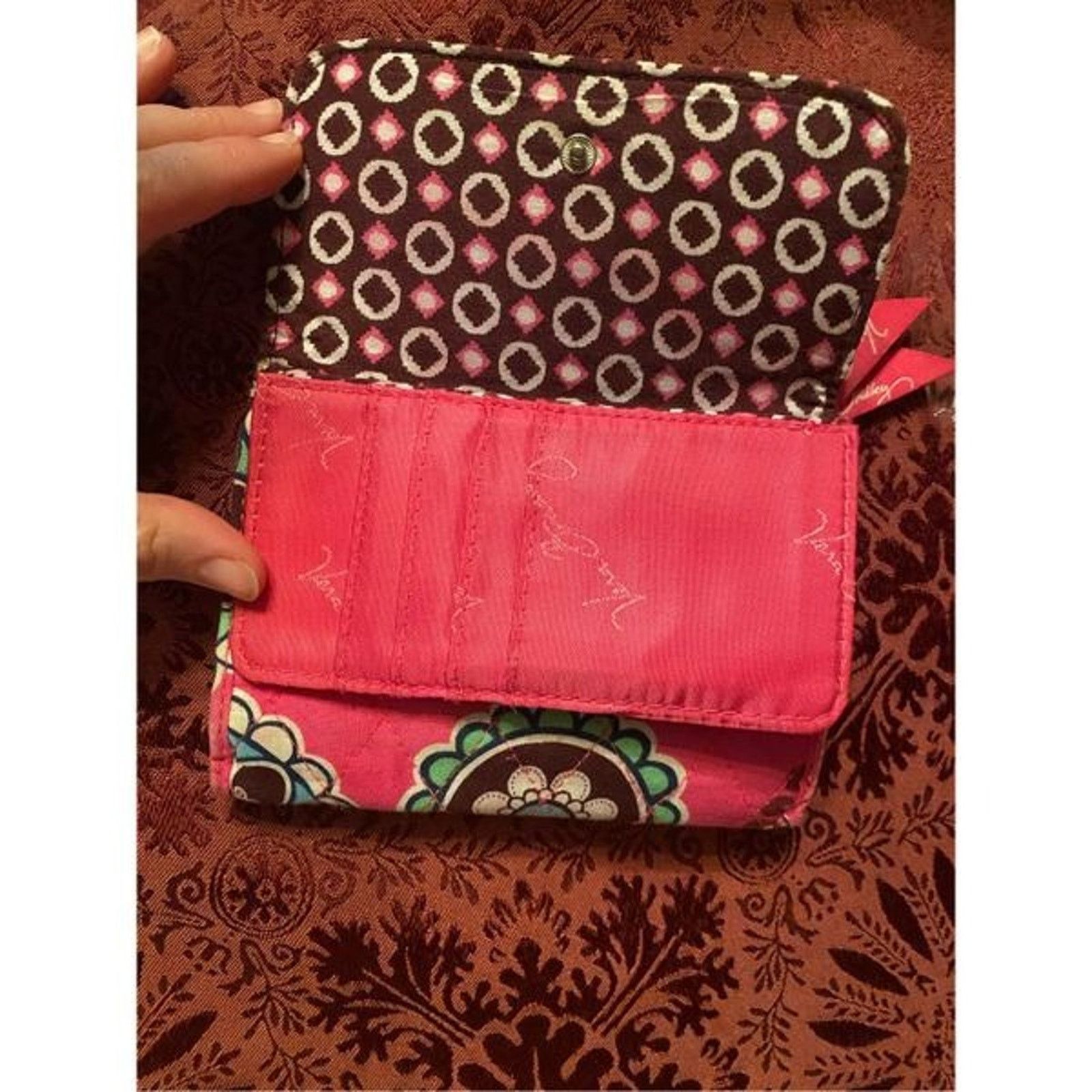 Vera Bradley Vera Bradley Pink Paisley Card-Holder Wallet Size ONE SIZE - 8 Thumbnail