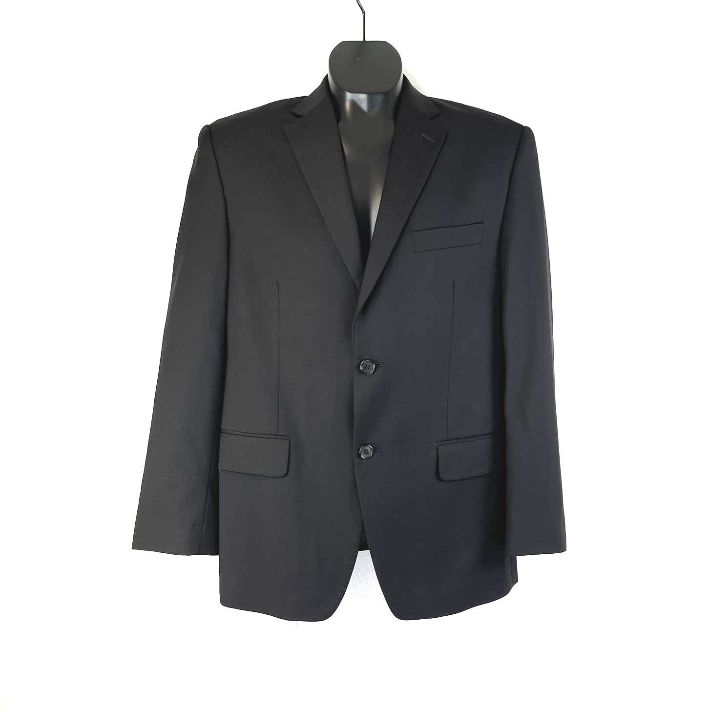 Michael Kors Michael Kors Blazer Wool Notched Collar Black Formal Office Size 40S - 1 Thumbnail