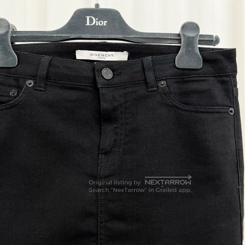 Givenchy Givenchy Leather patch denim pencil skirt Size L / US 10 / IT 46 - 3 Thumbnail