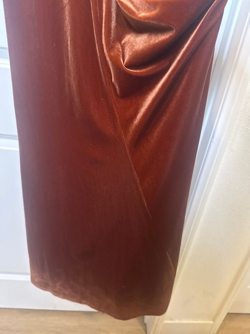 Other NWOT Revelry Velvet feel brown maxi cocktail dress gown 14 Size XL / US 12-14 / IT 48-50 - 9 Thumbnail