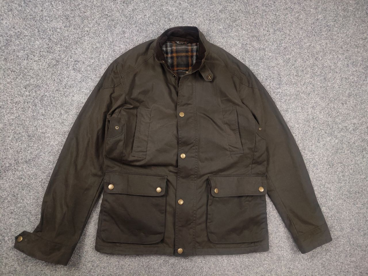 Vintage Vintage England The British Millerain Wax Jacket Barbour Size US S / EU 44-46 / 1 - 1 Thumbnail