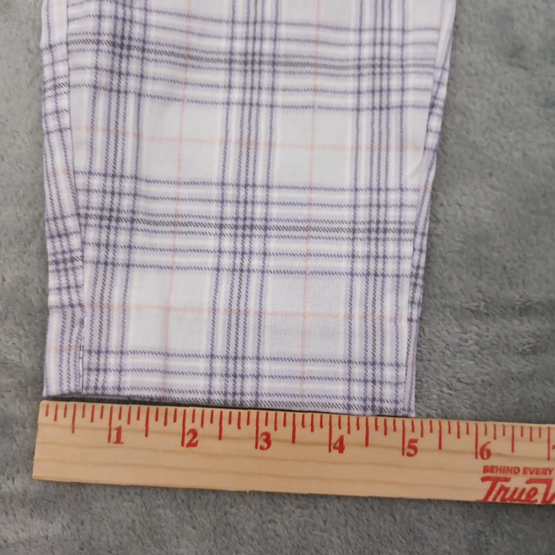 Vintage Maurices Ankle Pants Womens Medium Purple Plaid Pull On Skinny 30x28 New Size 32" / US 10 / IT 46 - 5 Thumbnail