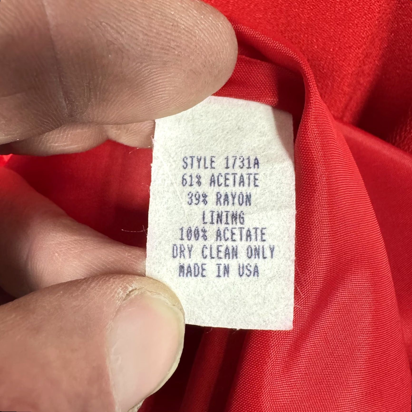 Vintage VINTAGE Hannah Hardy Dress Shirt Women 8 Red Sleeveless Cocktail Party/Wedding/Valentines Satin Center Front Panel Size M / US 6-8 / IT 42-44 - 5 Thumbnail