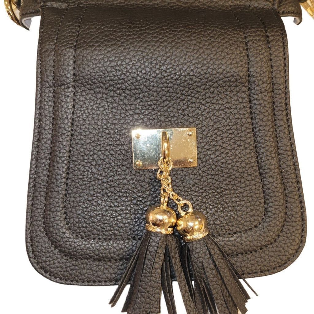 Giani Bernini Giani Bernini Mini Faux-Leather Crossbody Black Bag Women's Size ONE SIZE - 6 Thumbnail