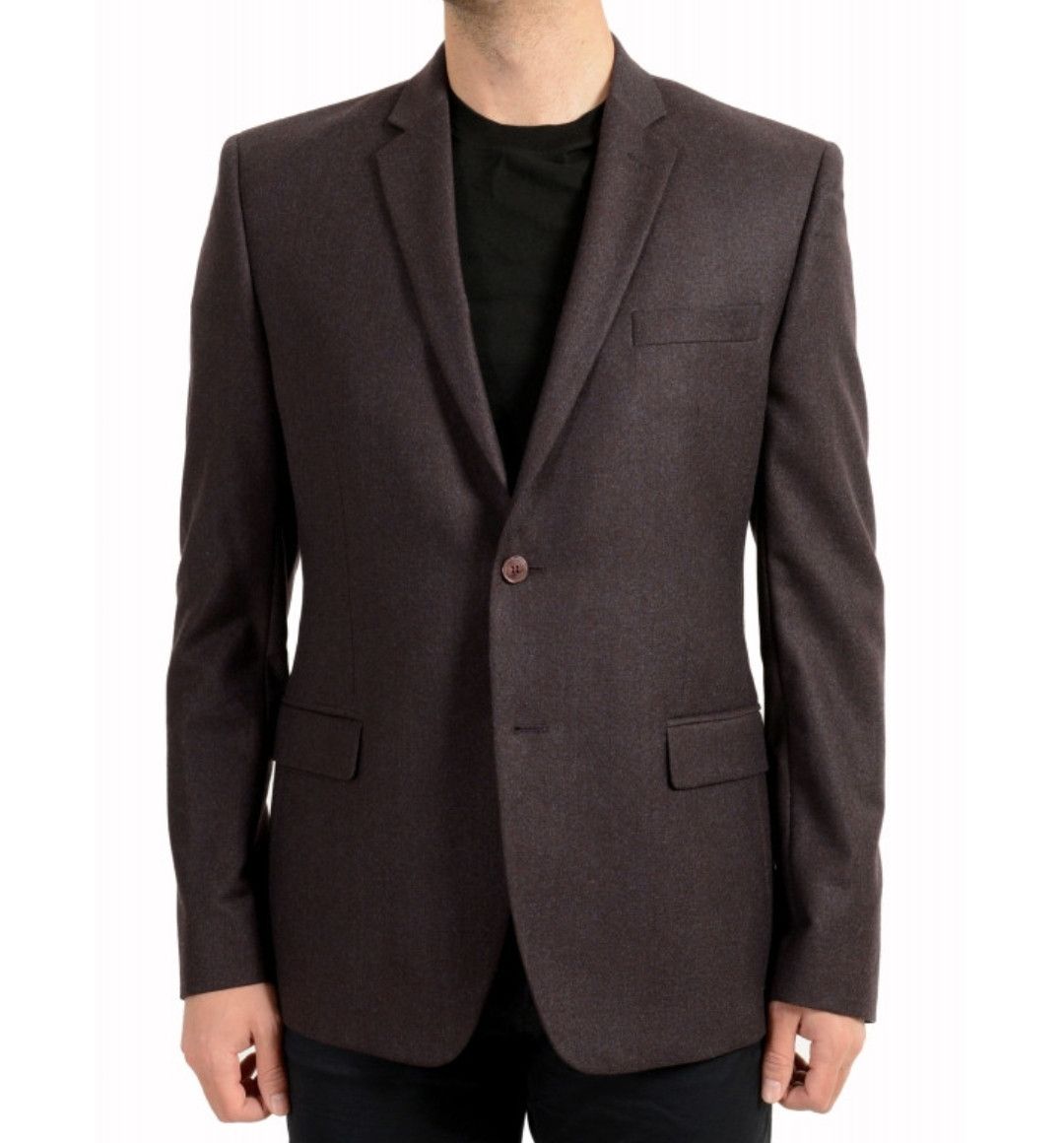 Versace Wool blend burgundy blazer Size 50R - 1 Thumbnail