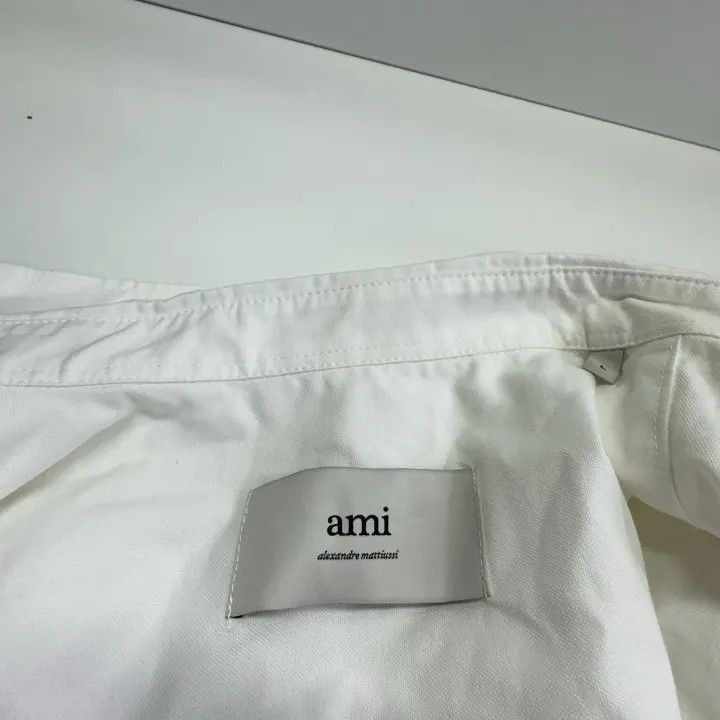 AMI AMIPARIS White Long Sleeve Embroidered Shirt -2507 Size US L / EU 52-54 / 3 - 5 Thumbnail