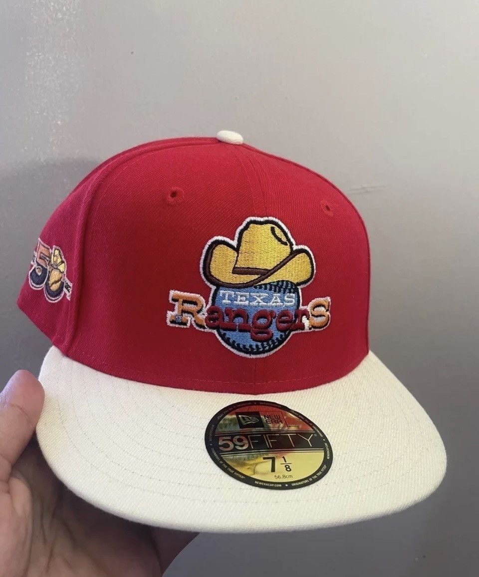 image of Myfitteds Texas Rangers Goldees Bbq Inspired Size 7 1/8 Bra, Men's