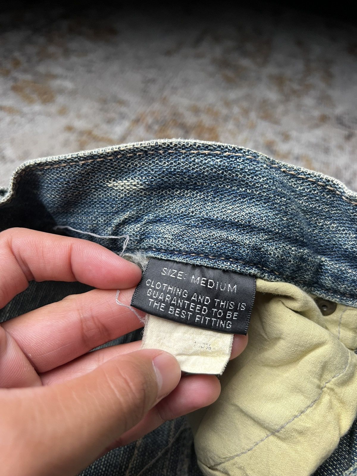 PPFM Gumu Japan Mudmax Double Waist Flared Jeans Size US 31 - 7 Thumbnail