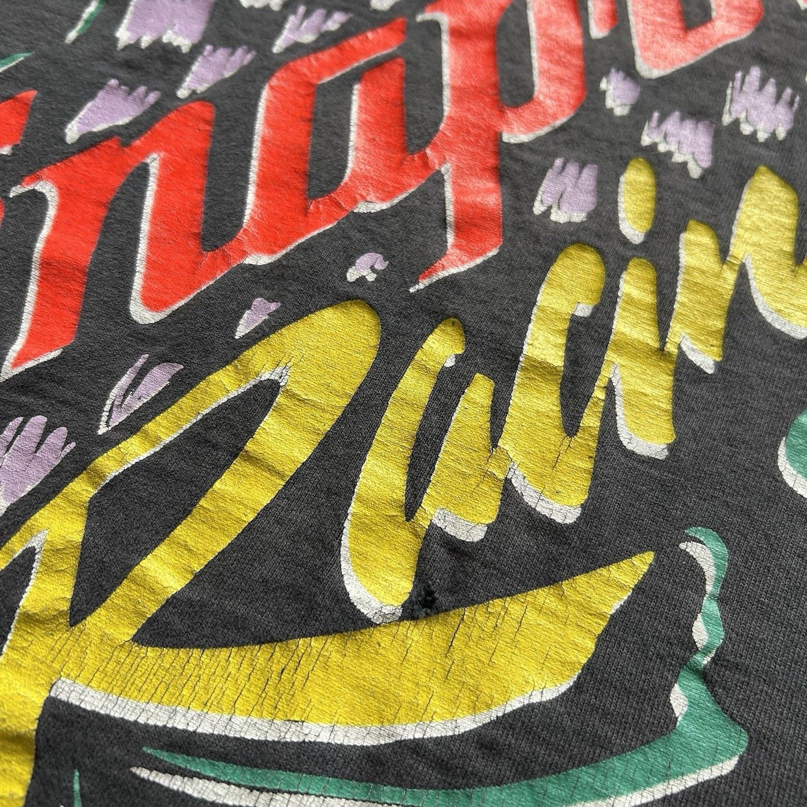 Vintage Vintage Snap On Racing T-Shirt Medium Sun Faded Black Cotton Size US M / EU 48-50 / 2 - 4 Thumbnail