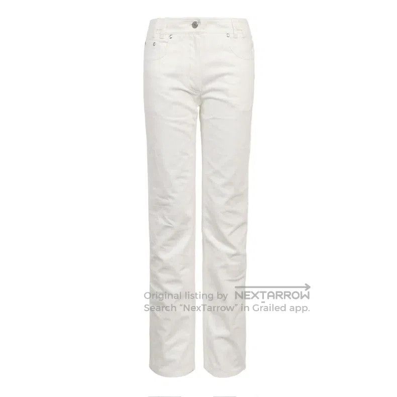 Hermes Hermes Cotton-linen Blended Solid Color Long Pants Size 42" / US 20 - 1 Thumbnail