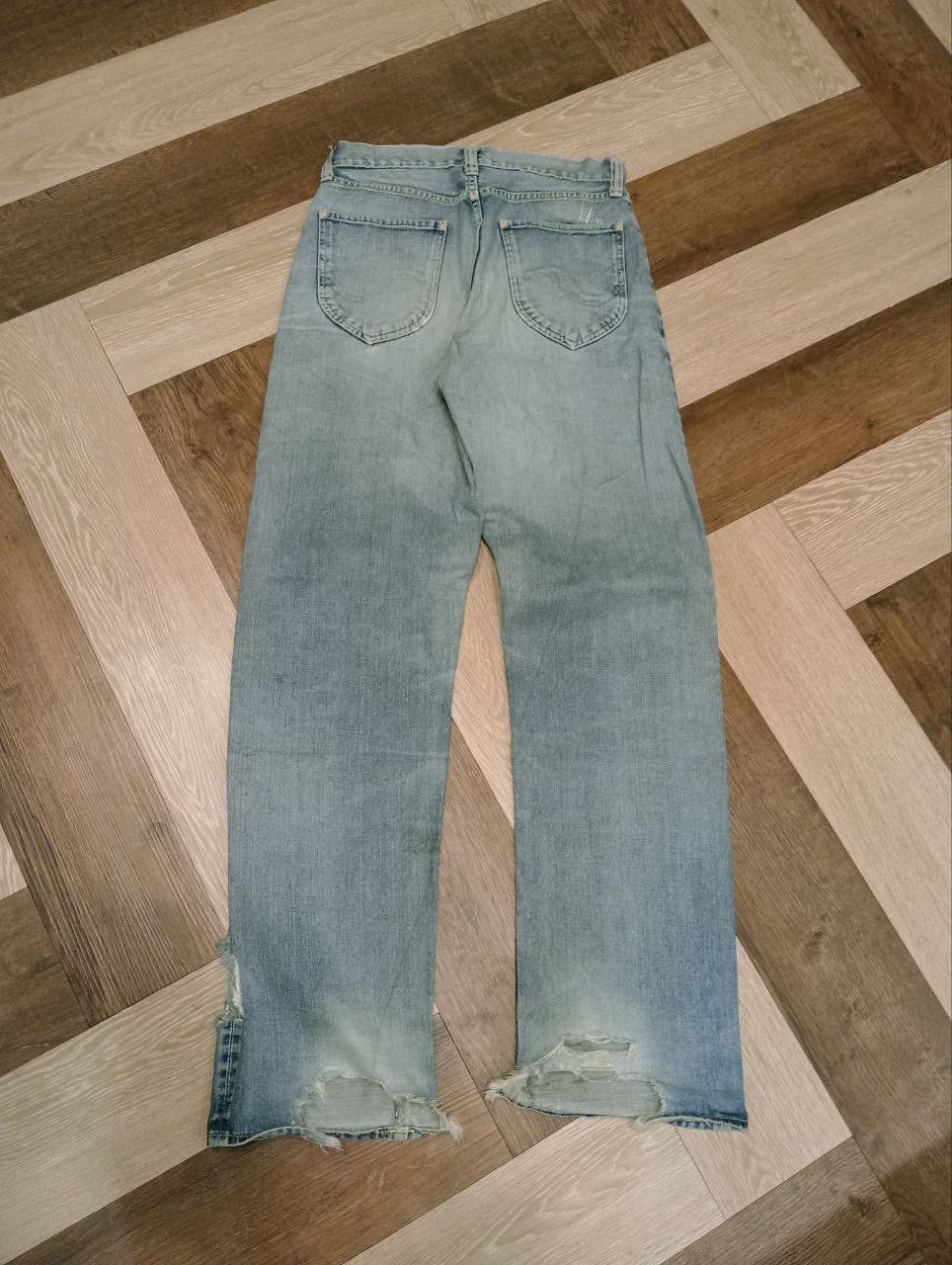 Sugar Cane VINTAGE SUGAR CANE SELVEDGE DISTRESSED JEANS Size US 30 / EU 46 - 10 Thumbnail