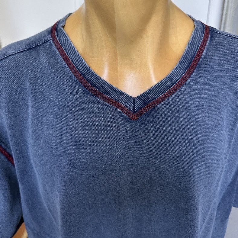Johnston & Murphy JOHNSTON & MURPHY STONEWASHED FADED KNIT TSHIRT VNECK XXL Size US XXL / EU 58 / 5 - 2 Thumbnail