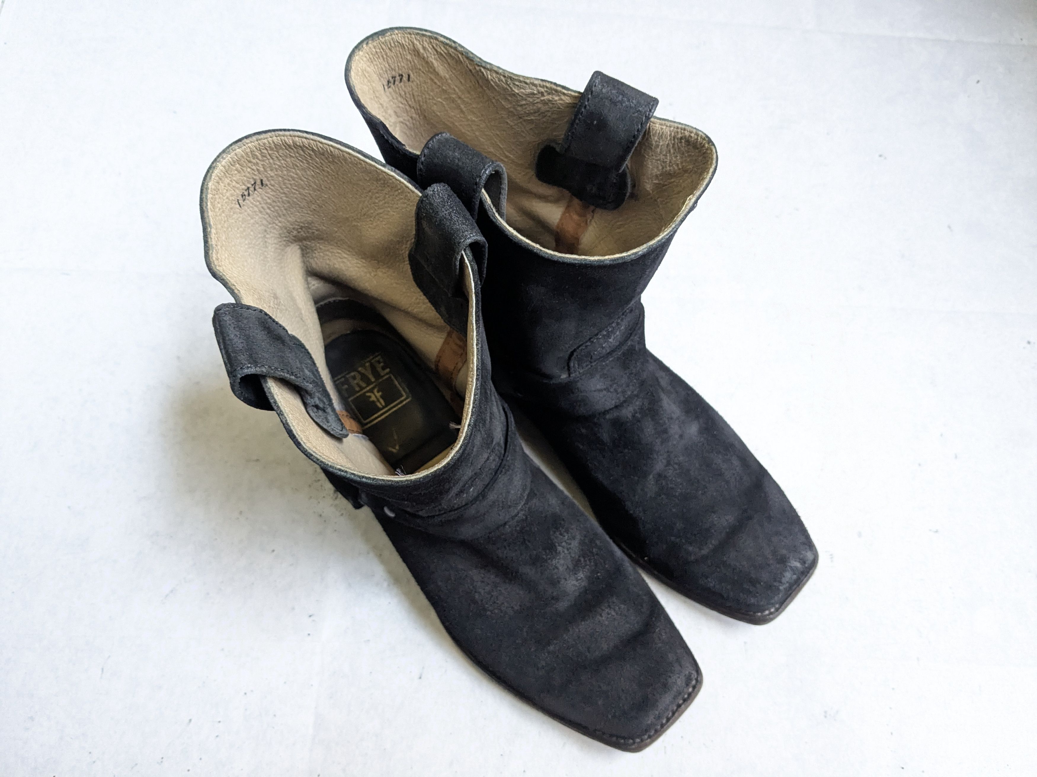 Frye Frye Suede Harness Boots Black 9 D Size US 9 / EU 42 - 4 Thumbnail