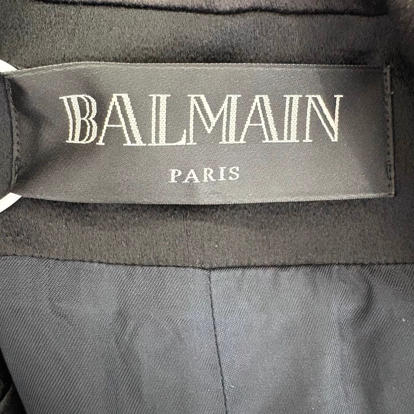 Balmain BALMAIN women's black peak lapel double-breasted blazer Size XS / US 0-2 / IT 36-38 - 3 Thumbnail