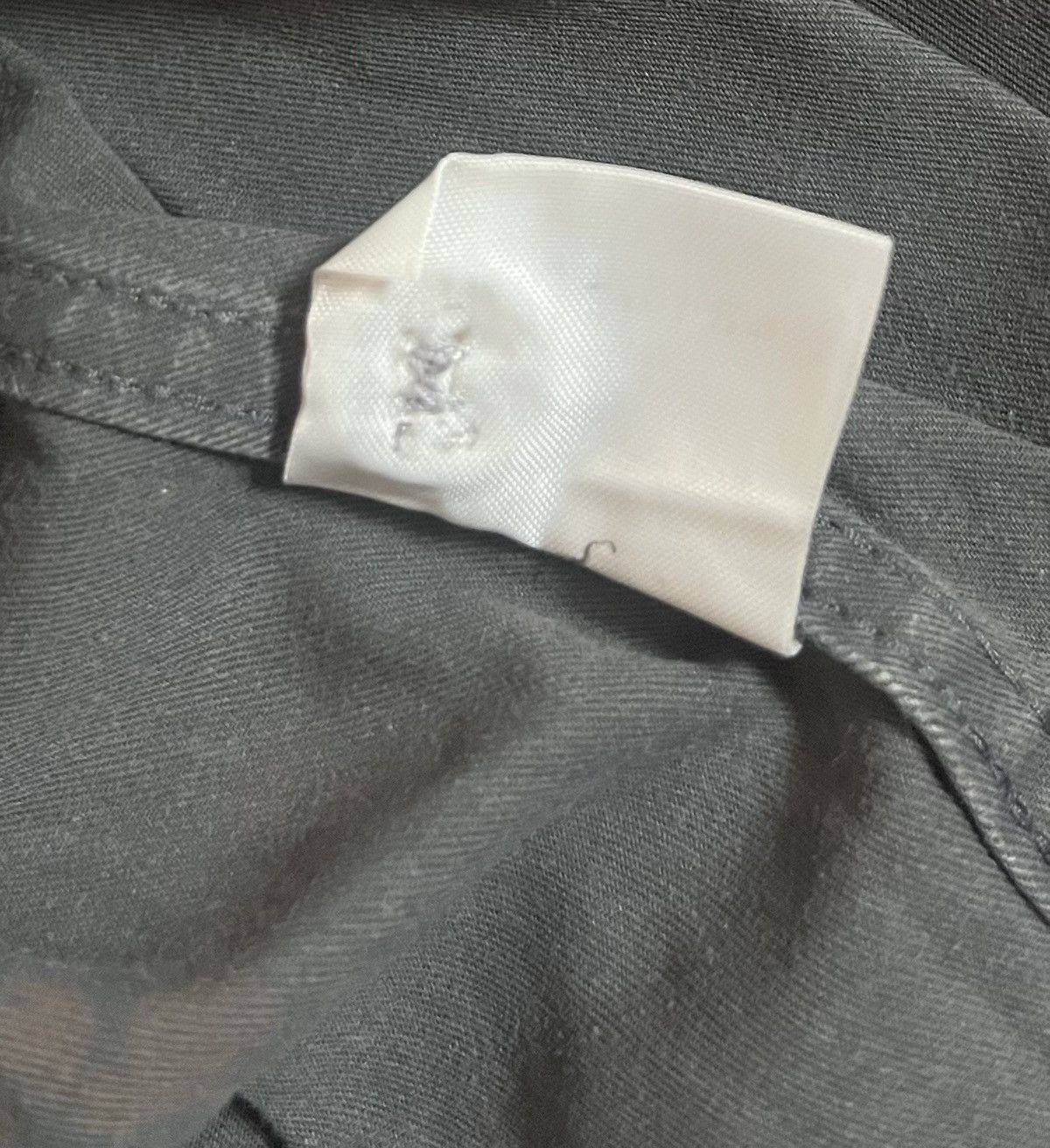 Issey Miyake Vintage issey miyake grey trashed cropped button up shirt Size US L / EU 52-54 / 3 - 4 Thumbnail