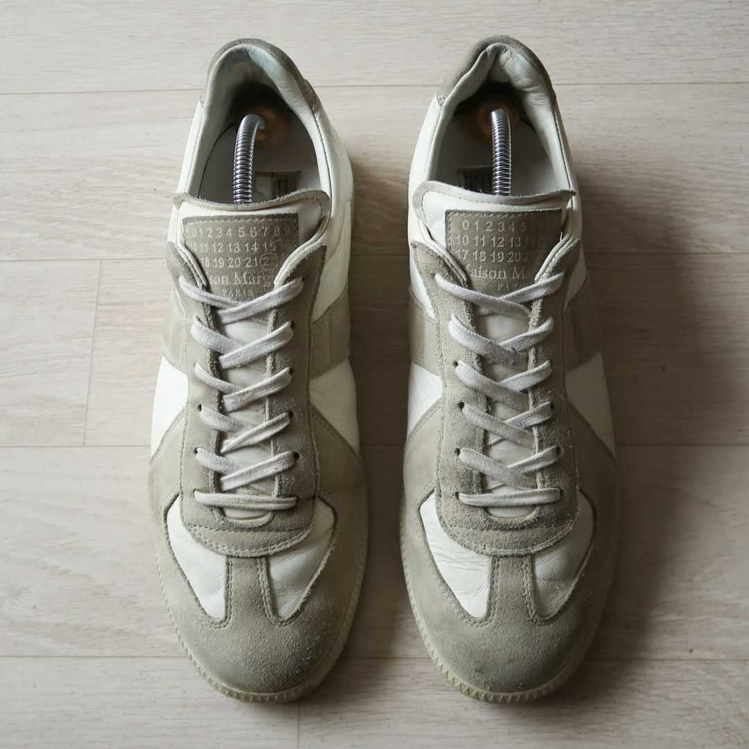Maison Margiela Maison Margiela White German Army Trainer Shoes Size US 9 / EU 42 - 4 Thumbnail