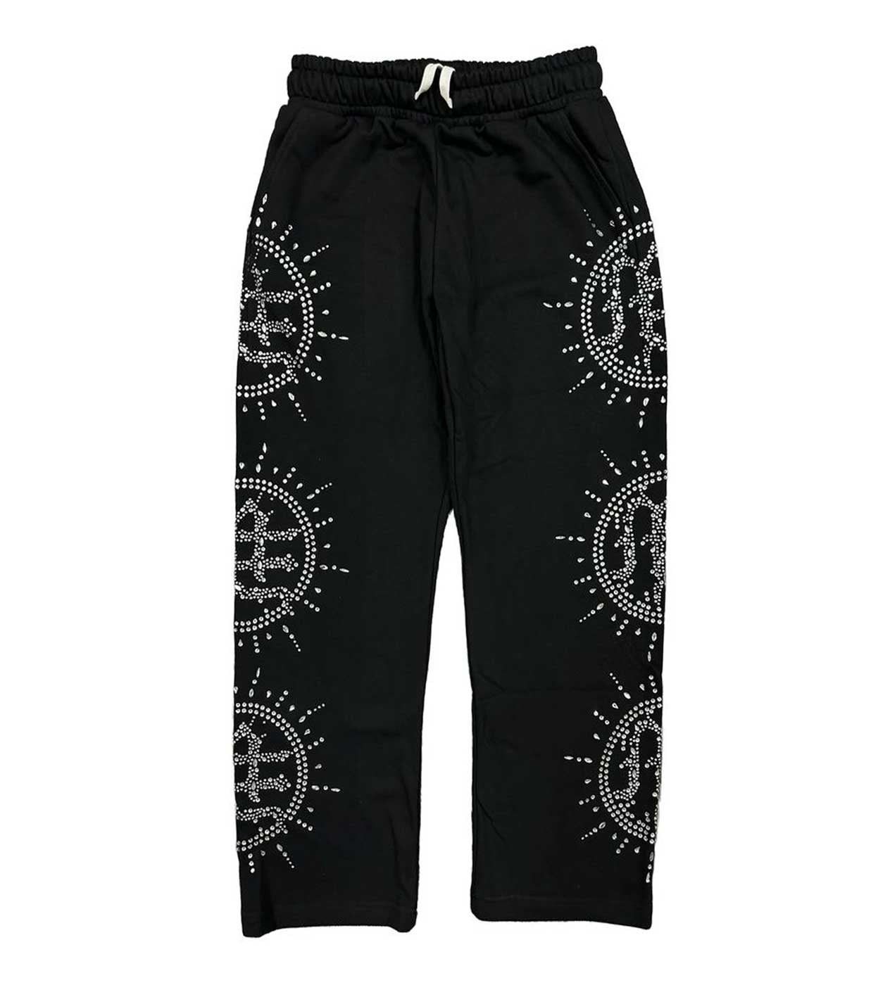 Other Mixed Emotions Eclipse Rhinestone Sweatpants Black Size US 34 / EU 50 - 1 Preview