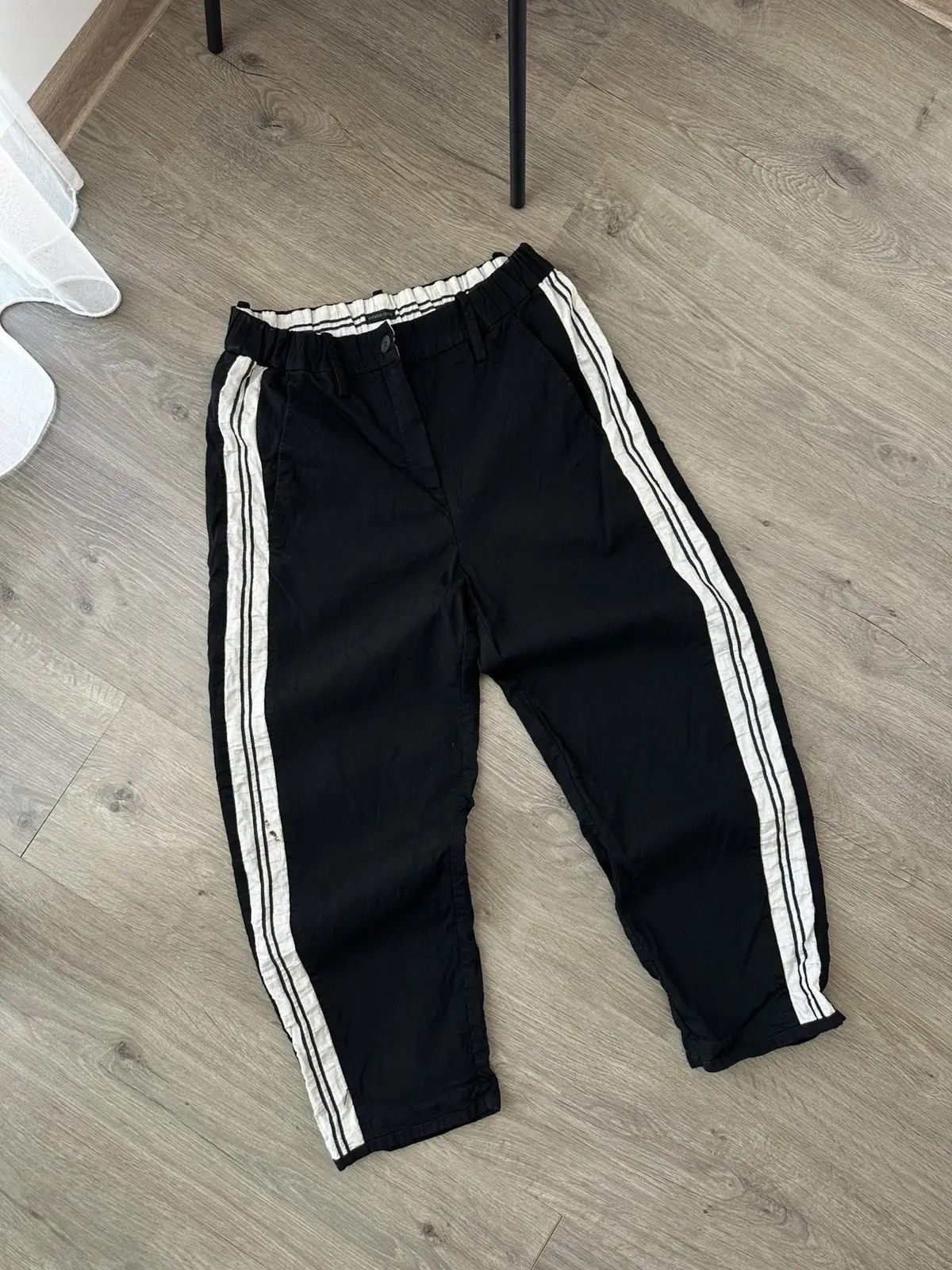Japanese Brand Vintage Annette Gotz Black Women Distressed Pants Size US 30 / EU 46 - 4 Thumbnail