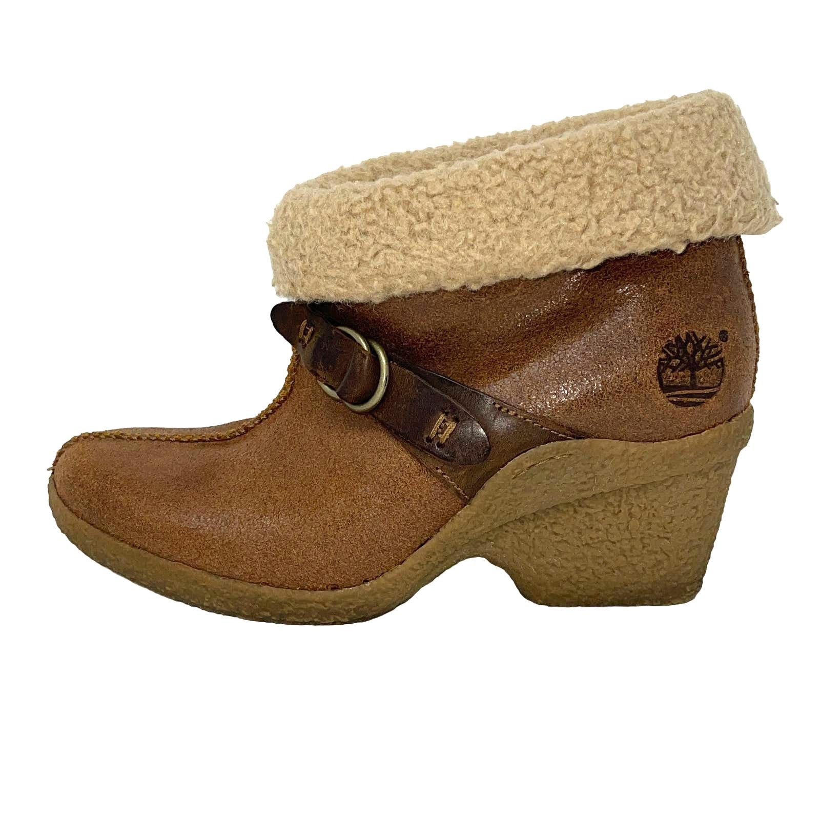 Timberland Timberland Earthkeeper Bayden Shearling Wedge Booties Size 6 Size US 6 / IT 36 - 4 Thumbnail