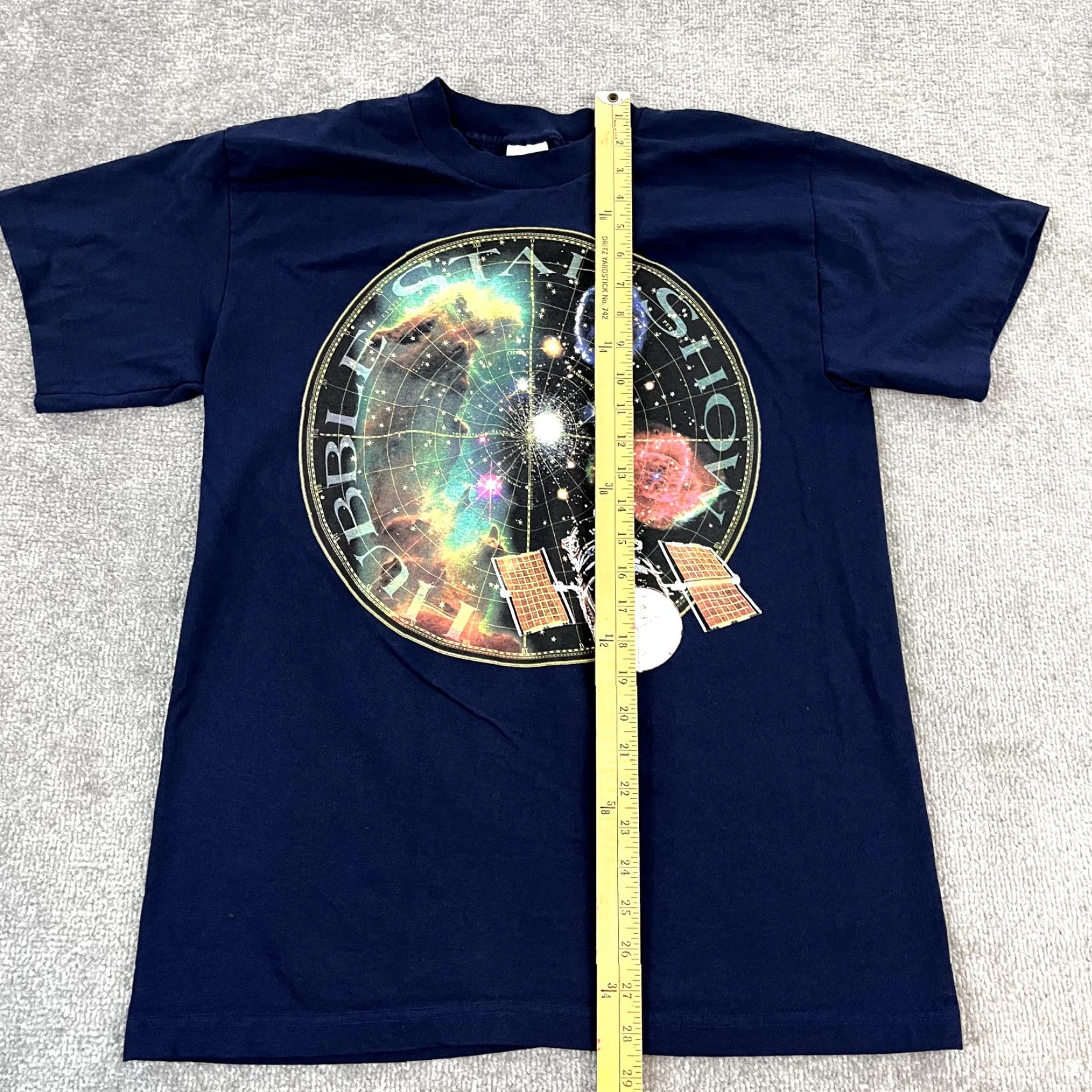 Vintage VINTAGE Murina Blue Moon Hubbles Star Show Shirt Mens Large T-Shirt 90s Space Astrology Size US L / EU 52-54 / 3 - 5 Thumbnail