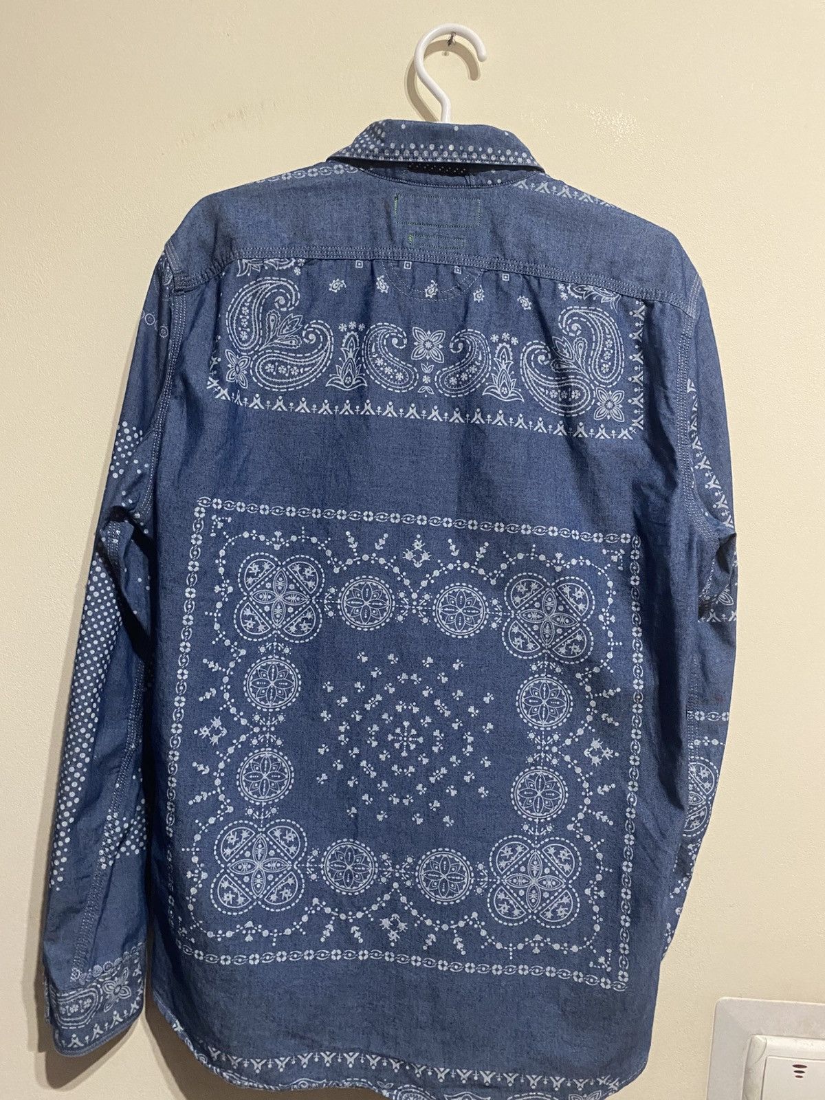 Jack & Jones Couture Indigo Bandana Shirt Size US S / EU 44-46 / 1 - 2 Thumbnail
