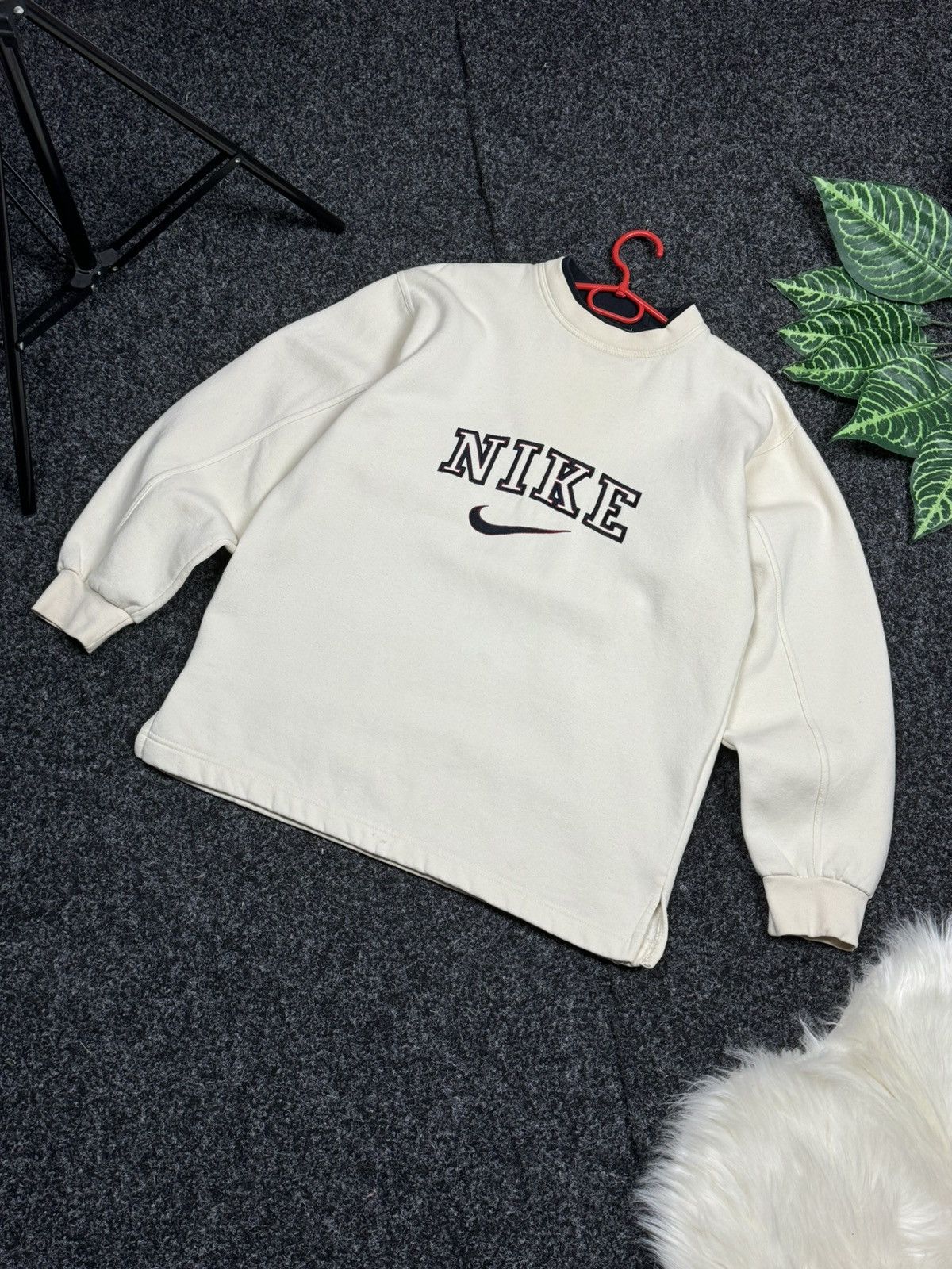 Designer × Vintage Nike vintage spellout sweatshirt Y2K Drill Style size L Size US L / EU 52-54 / 3 - 16 Thumbnail