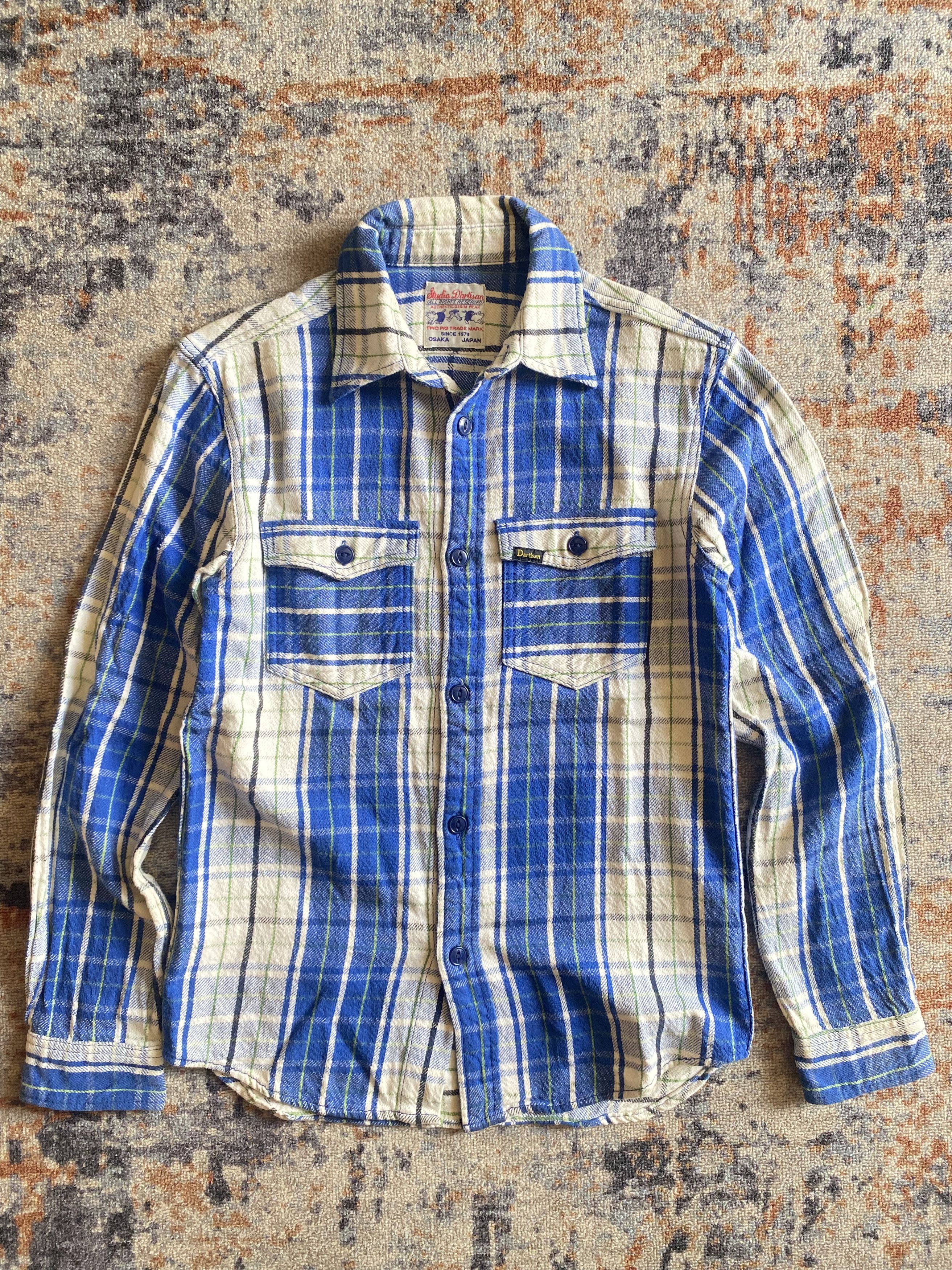 Japanese Brand × Studio D'Artisan × Vintage Studio D'Artisan Flannel Shirt Size US M / EU 48-50 / 2 - 2 Thumbnail