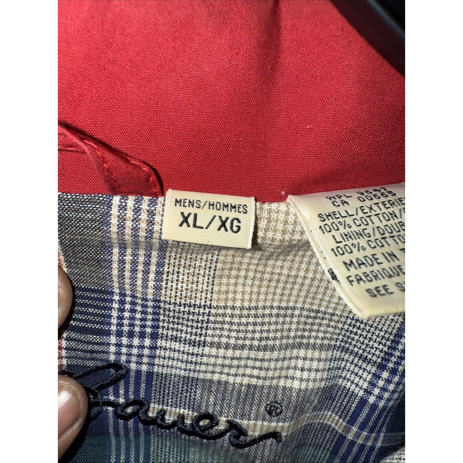 Eddie Bauer Vintage Eddie Bauer Bomber Jacket Men’s XL Red Flannel Plaid Size US XL / EU 56 / 4 - 6 Thumbnail