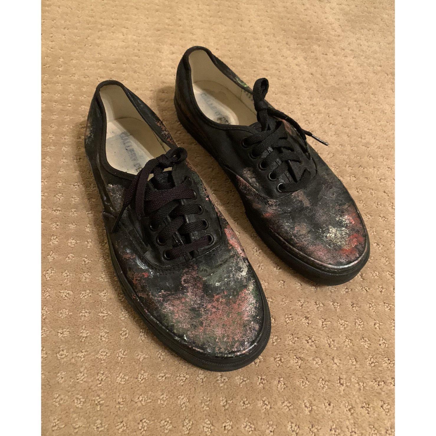 Gallery Dept. Gallery Dept. New Paint Splatter Canvas Sneakers Black Multi Size US 8 / EU 41 - 1 Thumbnail