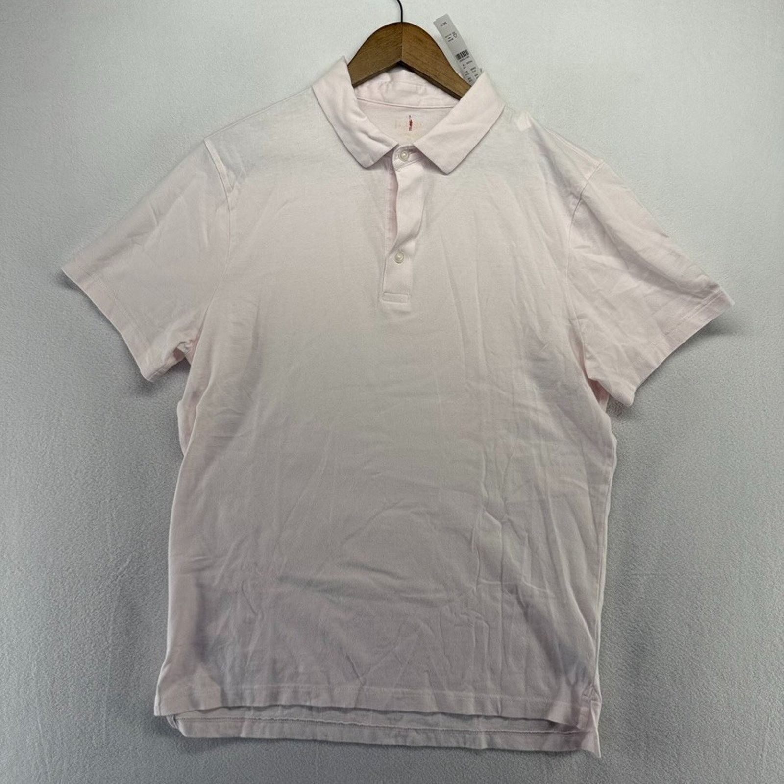 J.Crew J Crew Polo Shirt men's medium Light pink Solid Sueded NEW Size US M / EU 48-50 / 2 - 2 Thumbnail