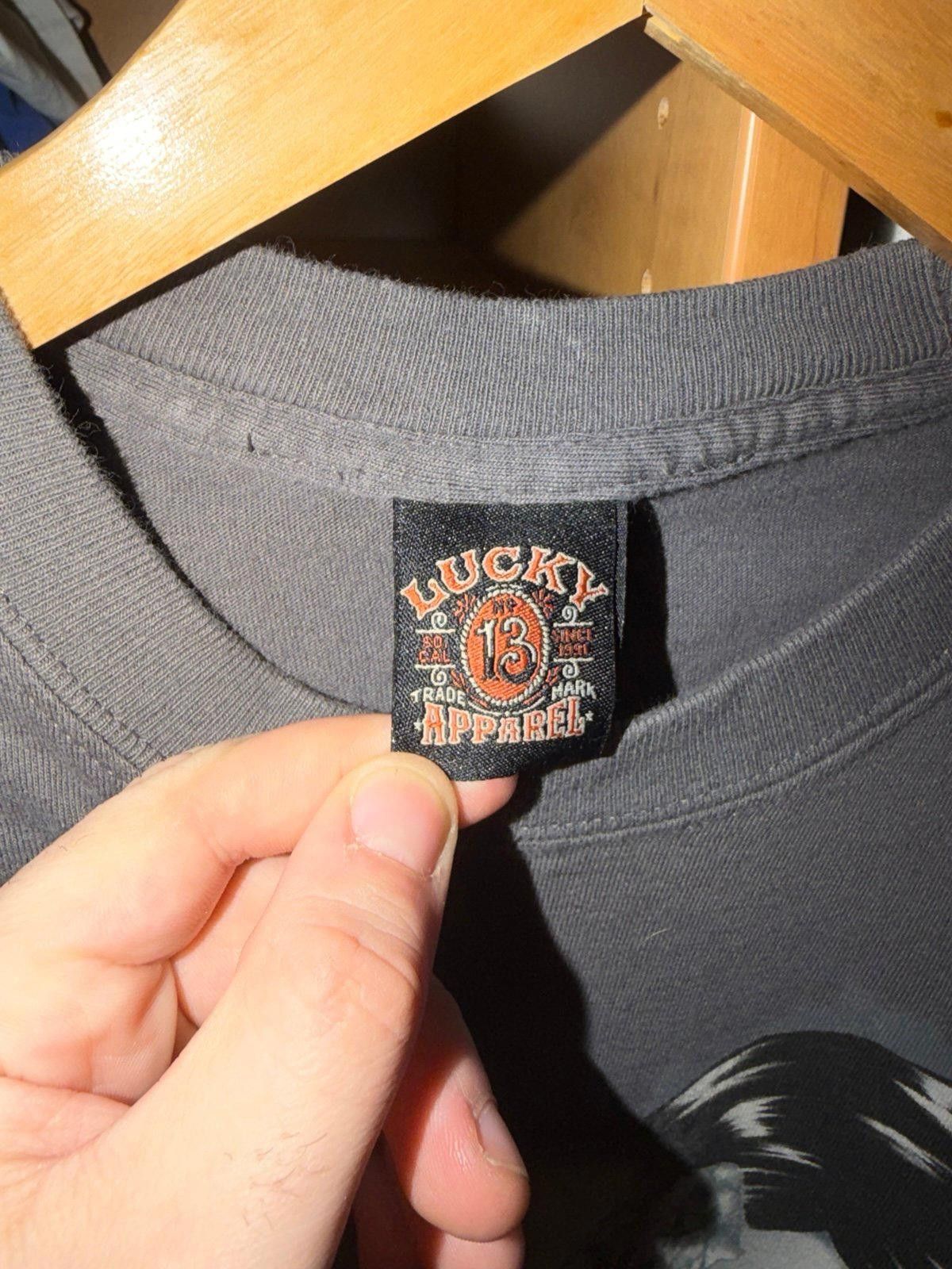 Other Lucky 13 Pin-Up Girl AOP T-Shirf Mens MD Y2K 90s Rare Grunge Size US M / EU 48-50 / 2 - 3 Thumbnail