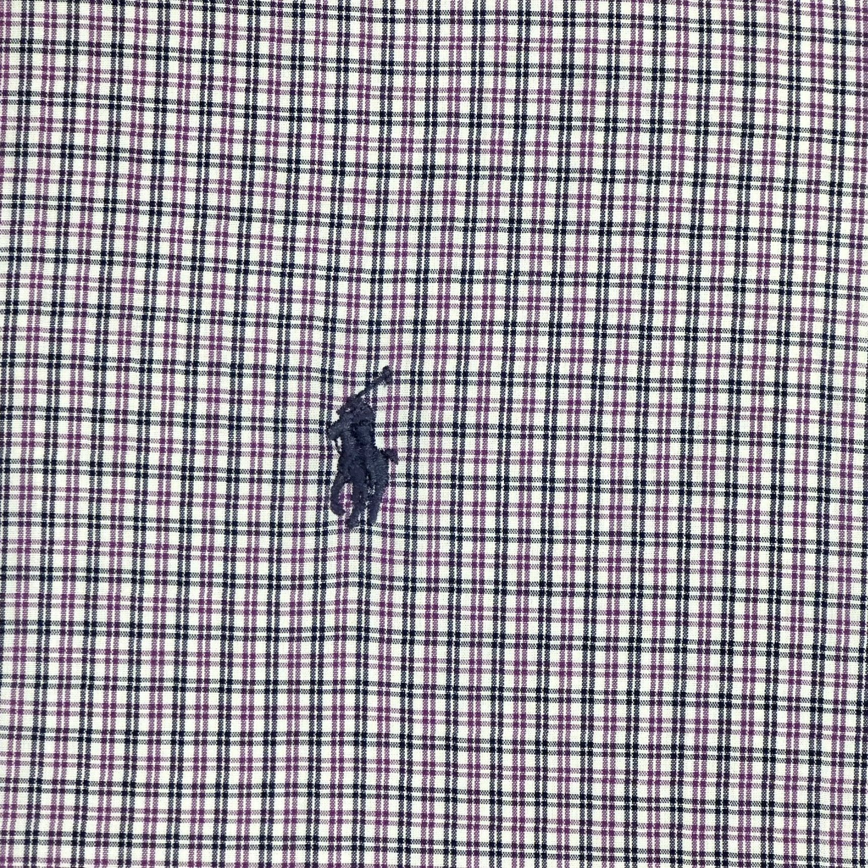 Polo Ralph Lauren VINTAGE Polo Ralph Lauren Blaire Shirt Long Sleeve Button-Up Plaid Yarmouth 90s 17-32/33 Purple White Mens Regular OCBD Ox ford Cloth Size US XL / EU 56 / 4 - 5 Thumbnail