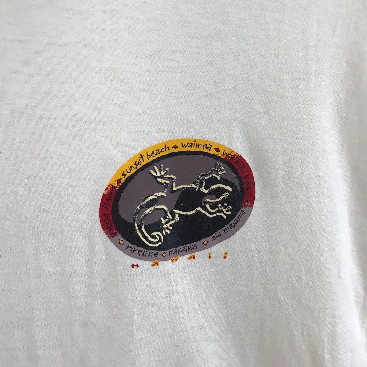 Vintage Vtg 90’ WAIMEA HAWAII GECKO Waikiki Beach Makana Tee Shirt Size US L / EU 52-54 / 3 - 5 Thumbnail