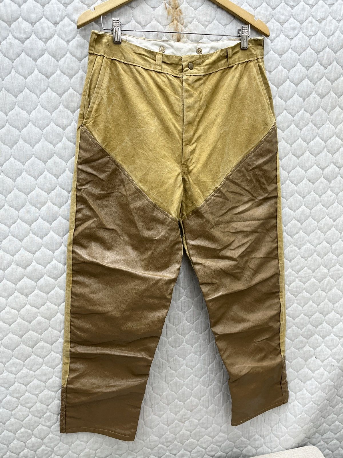 Redhead × Vintage 🔥🔥🔥STEALS VTG REDHEAD CANVAS LEATHER PANTS Size US 32 / EU 48 - 3 Thumbnail