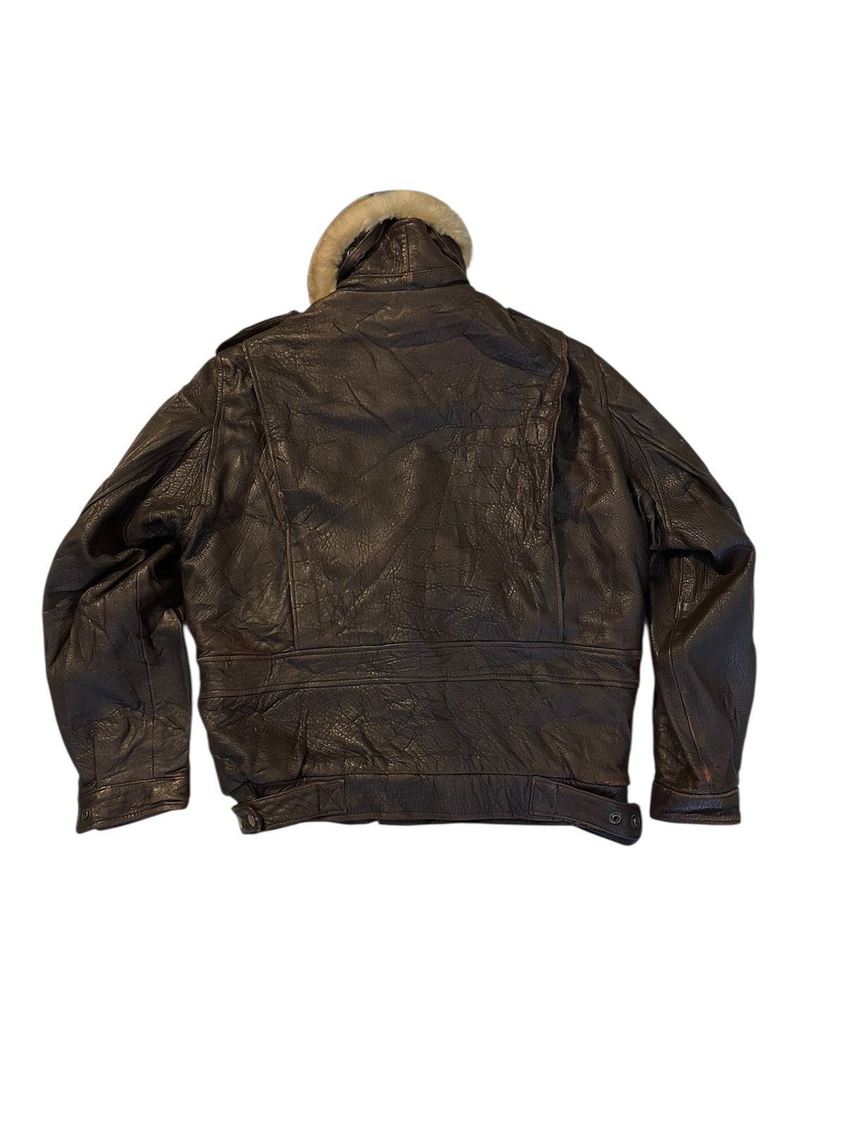 Japanese Brand Vintage leather jacket nichiwa brand Size US L / EU 52-54 / 3 - 4 Thumbnail