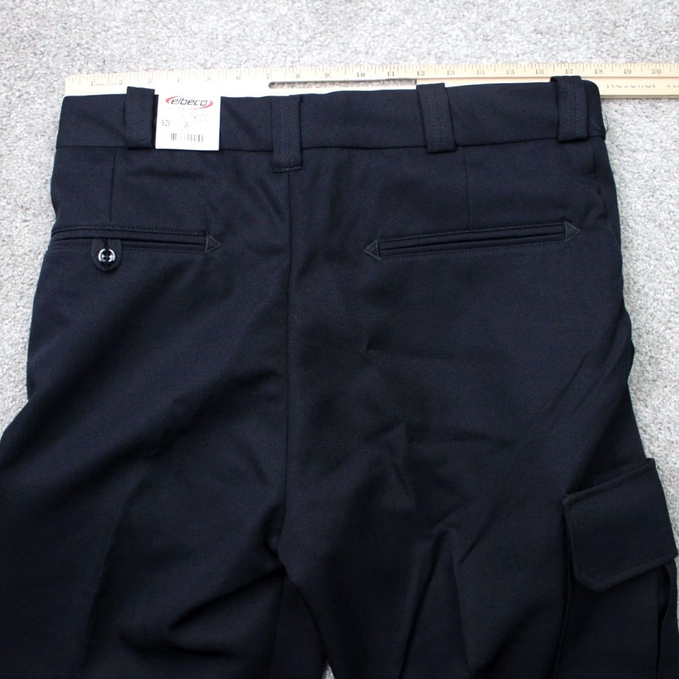 Vintage Elbeco Pants Men 36 Navy Blue TexTrop2 Cargo Pocket Unhemmed Polyester E8875 Size US 36 / EU 52 - 6 Thumbnail