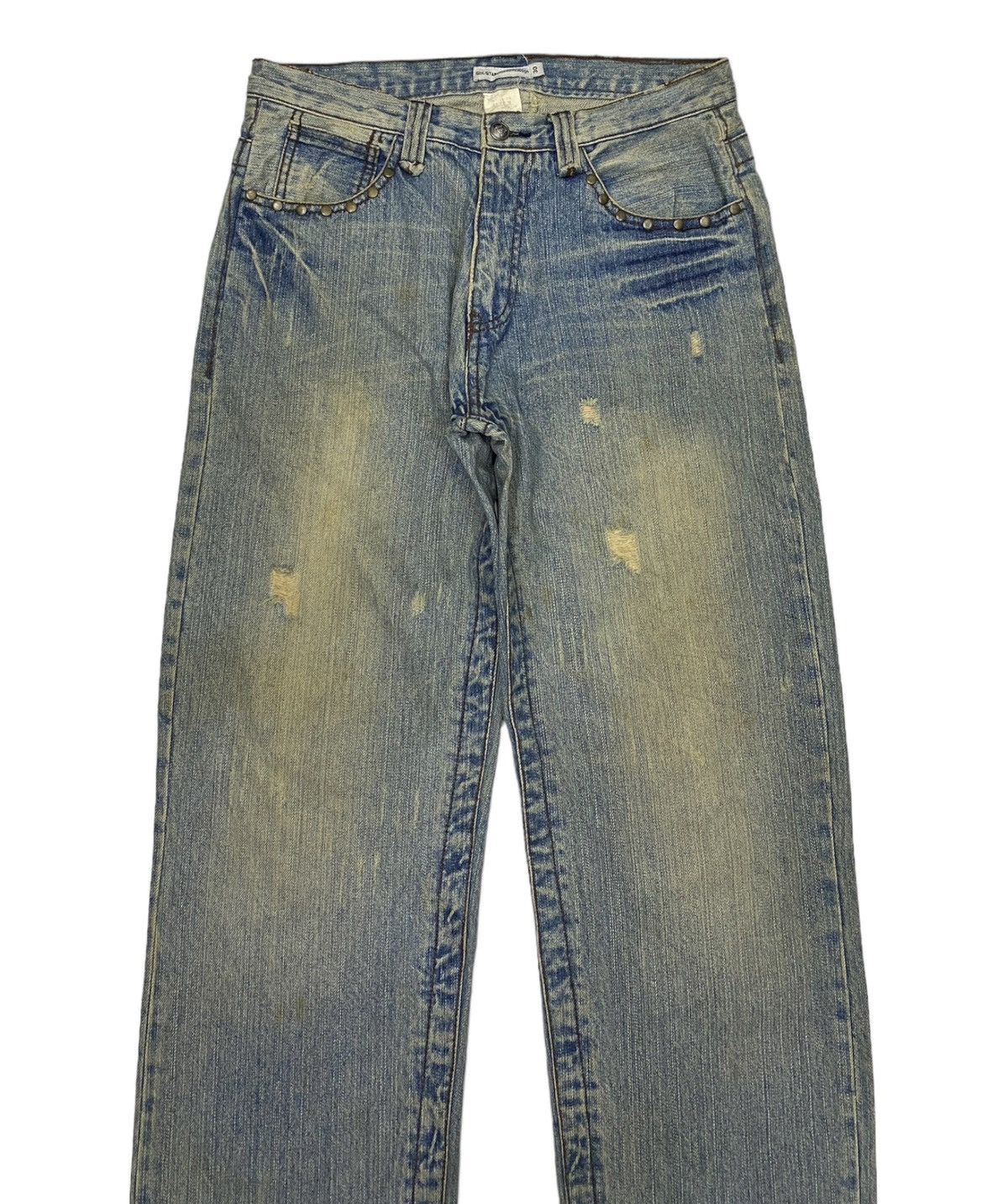 Helmut Lang BAGGY JEANS SIX-STAR EXCLUSIVE DESIGN DISTRESS DENIM JEANS Size US 30 / EU 46 - 5 Thumbnail