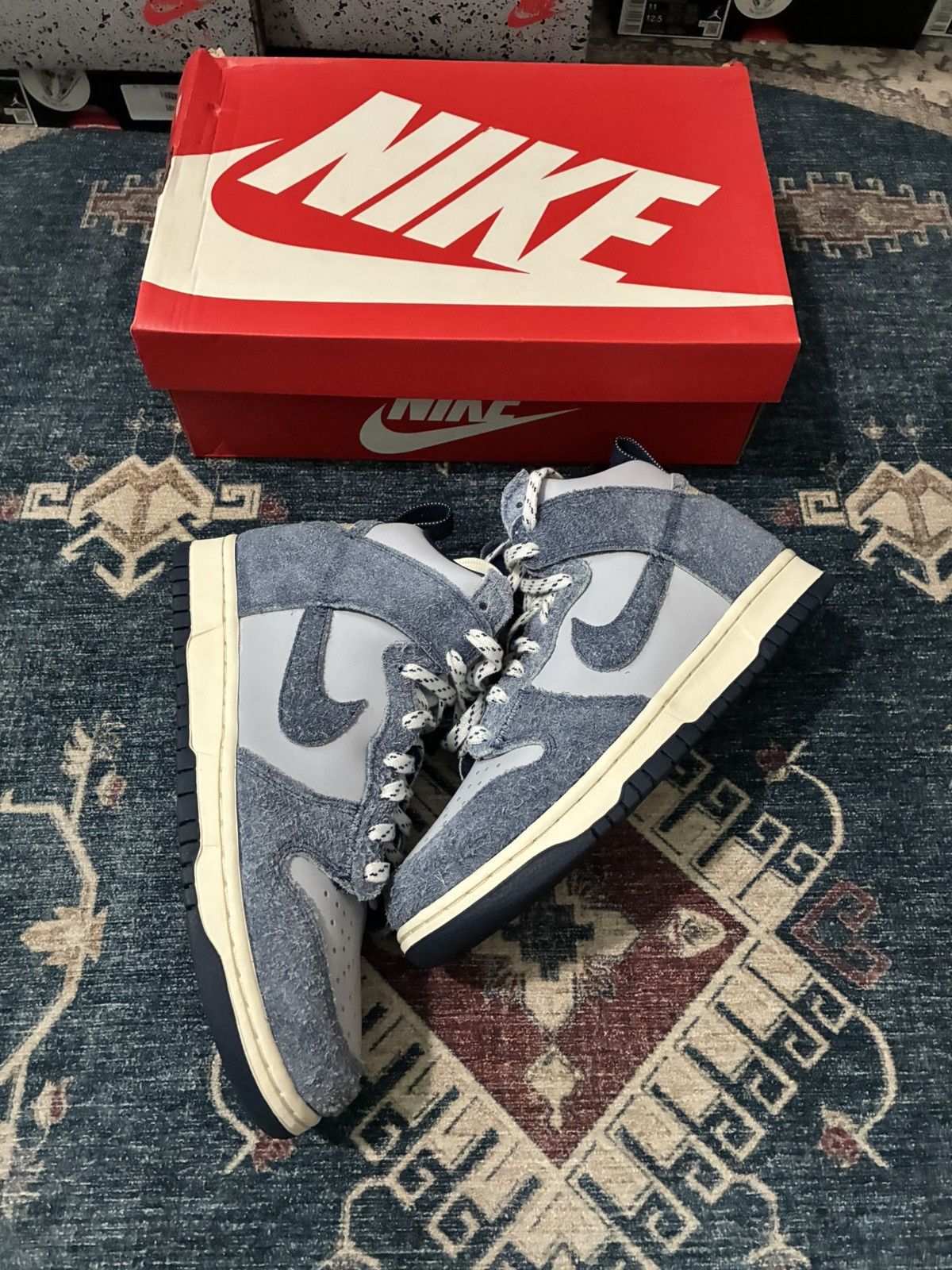 Nike Nike Dunk High Ab Notre Midnight Navy SKU CW3092-400 Size US 9 / EU 42 - 1 Thumbnail