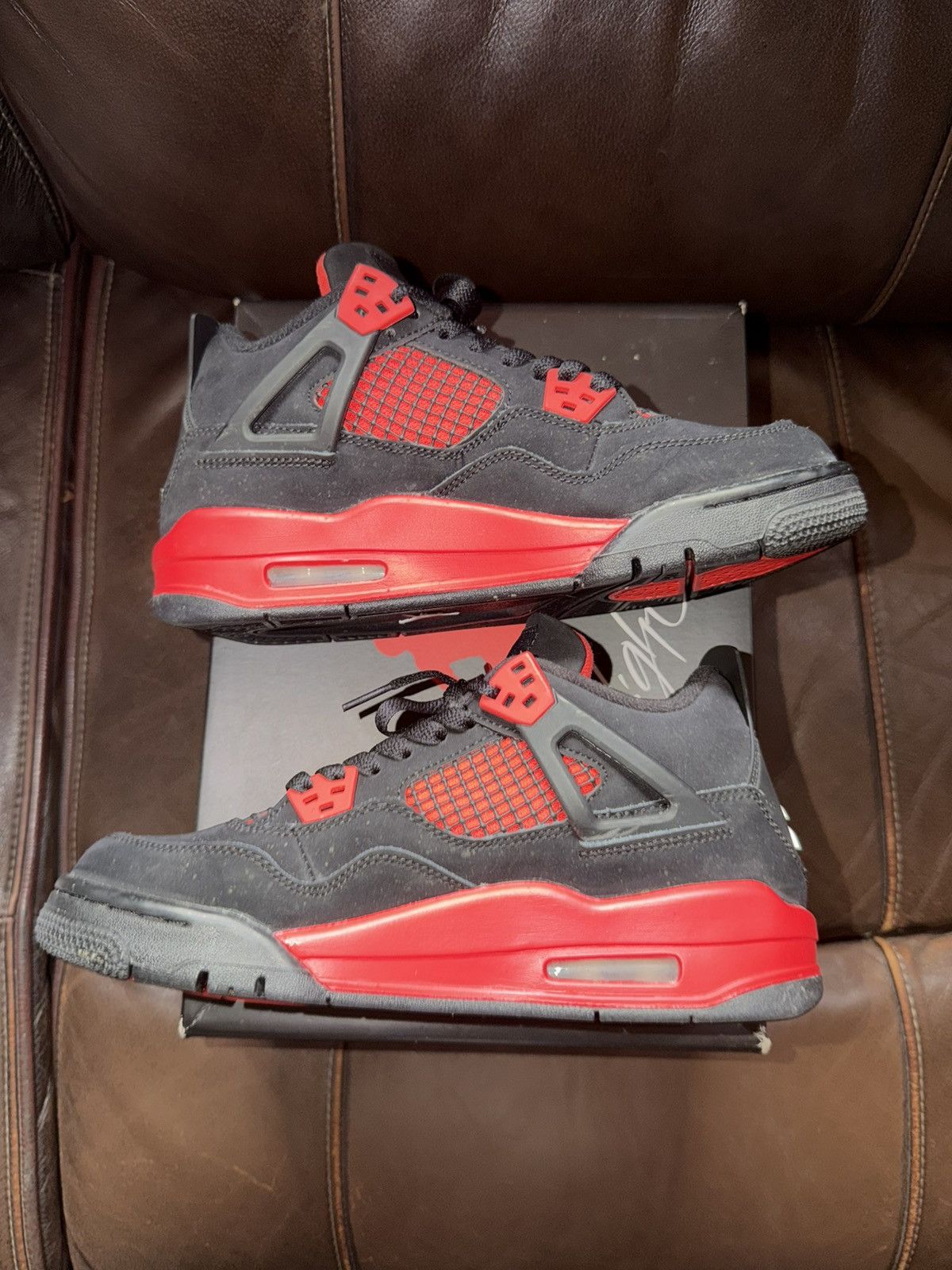 Jordan Brand Air Jordan 4 Retro GS ‘Red Thunder’ Size US 6 / EU 39 - 6 Thumbnail