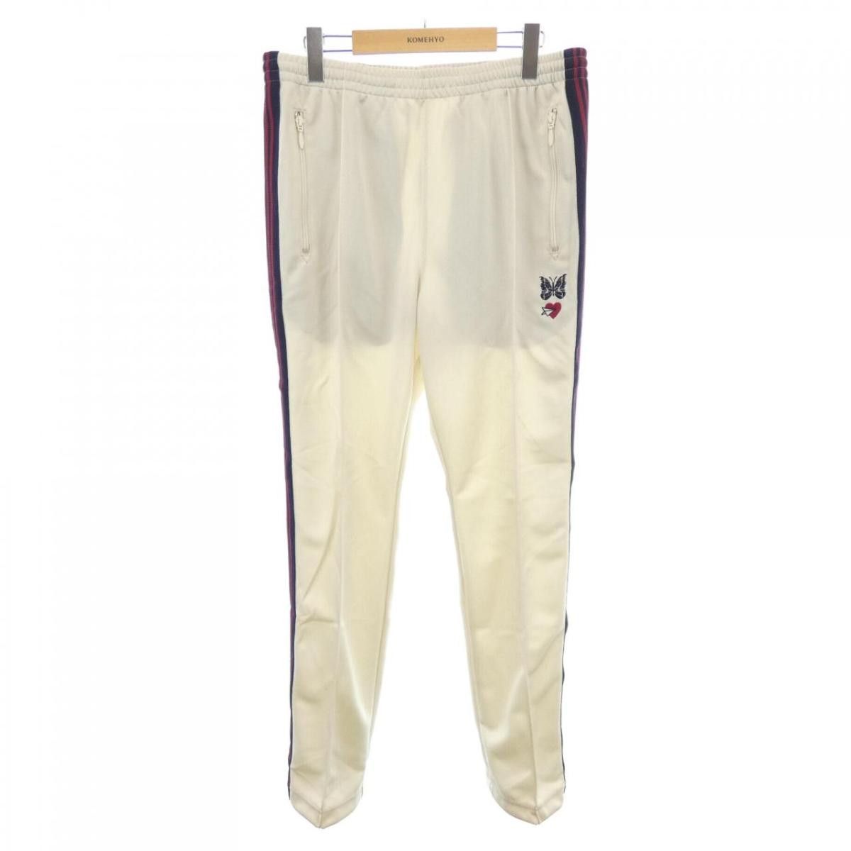 Needles Sweat Pants Side Tape Logo Polyester White Size US 32 / EU 48 - 1 Thumbnail