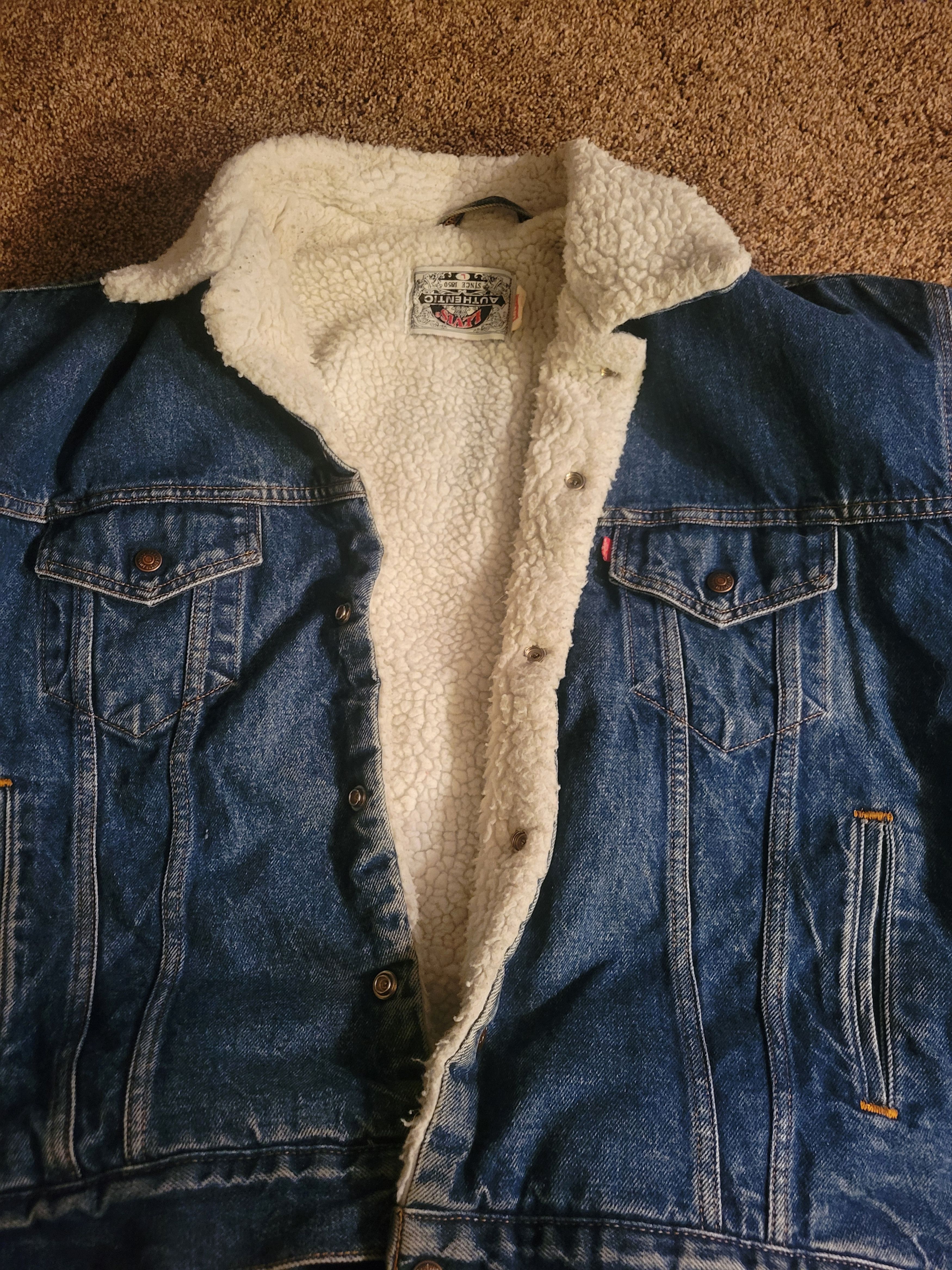 Levi's Vintage Clothing Levis sherpa lined coat factory error tag Size US L / EU 52-54 / 3 - 1 Thumbnail