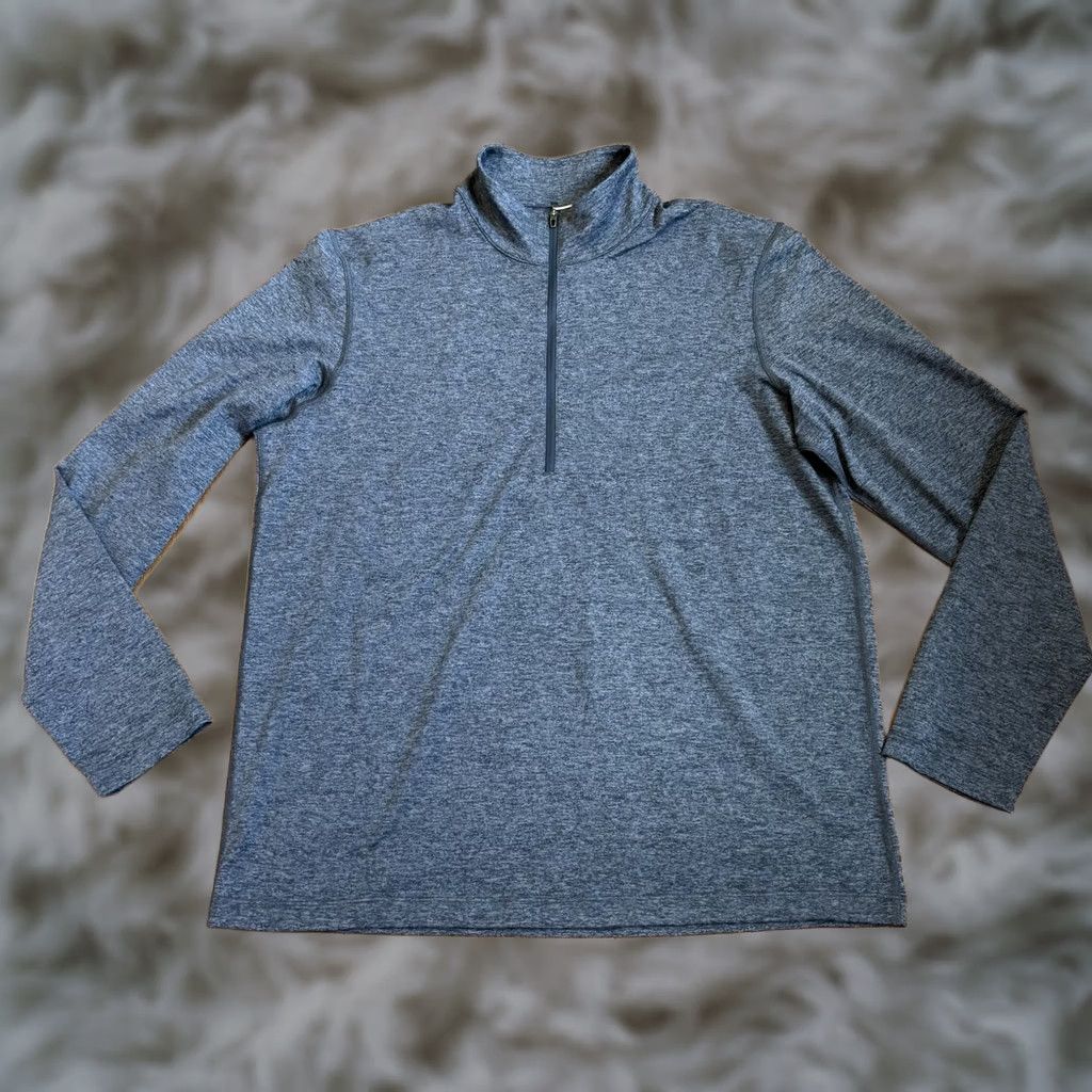 Lululemon Mens Lululemon Gray 1/2 Zip Pullover Shirt sz Large Size US L / EU 52-54 / 3 - 1 Thumbnail
