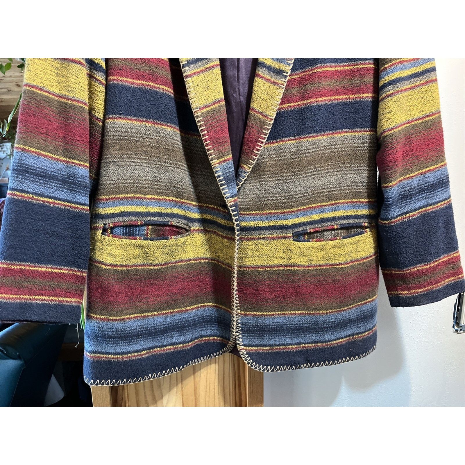 Other VTG David Paul Southwestern Blazer Womens M Cotton Acrylic Size M / US 6-8 / IT 42-44 - 5 Thumbnail