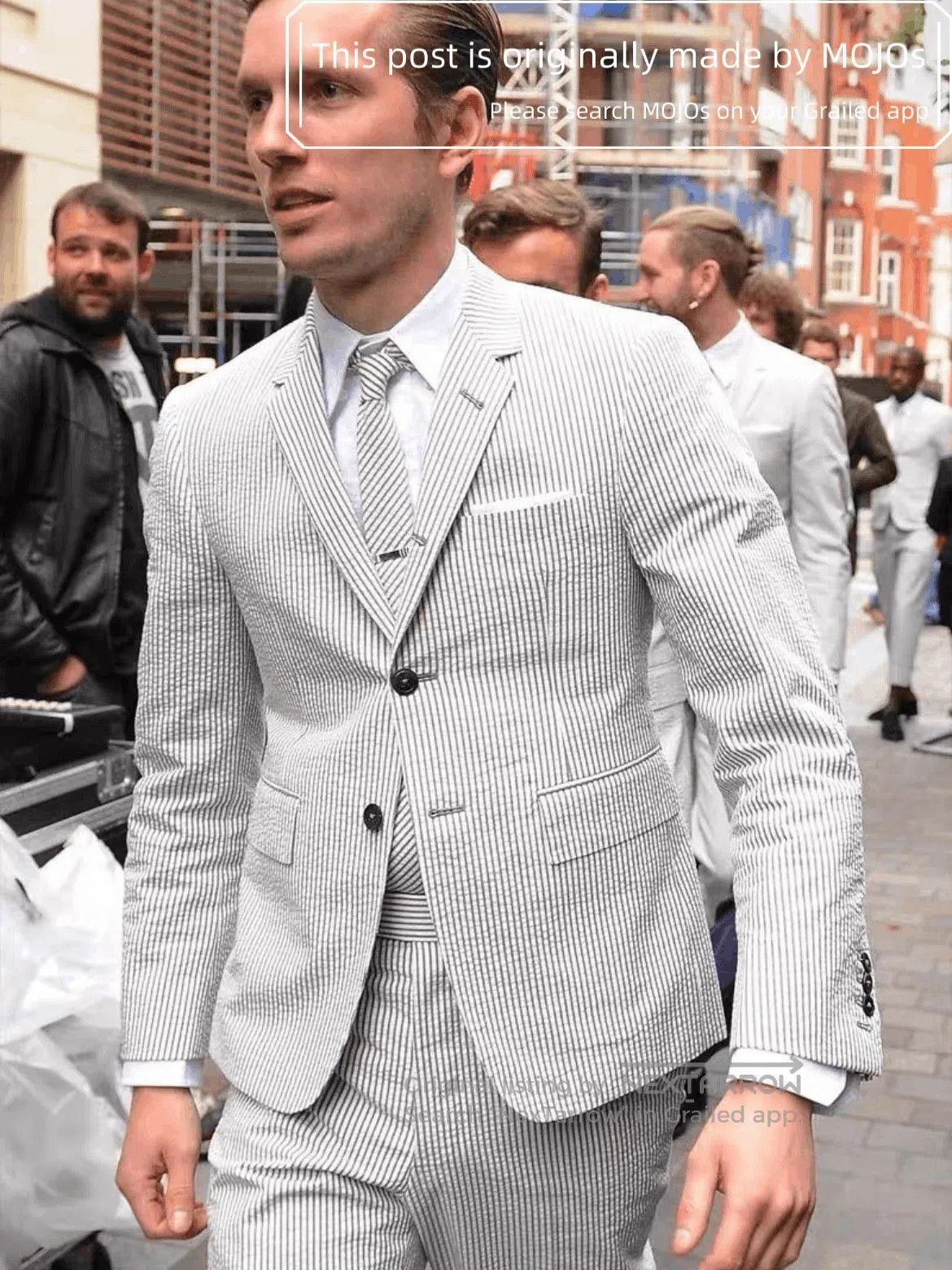 Thom Browne Sz 2 Thom Browne Classic Stripe Slim Blazer Jacket. Size US M / EU 48-50 / 2 - 8 Thumbnail