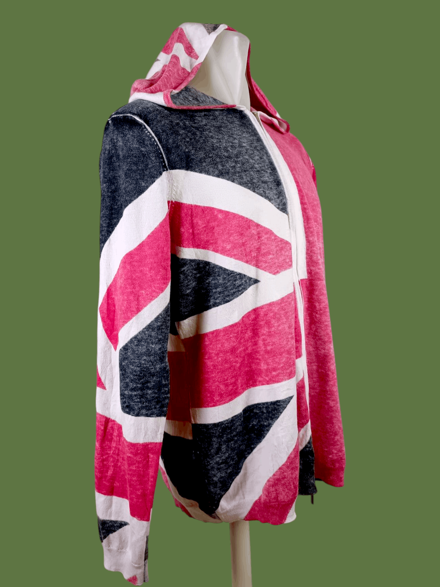 Designer × Japanese Brand Gerry Weber Zipper Hoodie Union Jack All Over Print Size US L / EU 52-54 / 3 - 2 Thumbnail