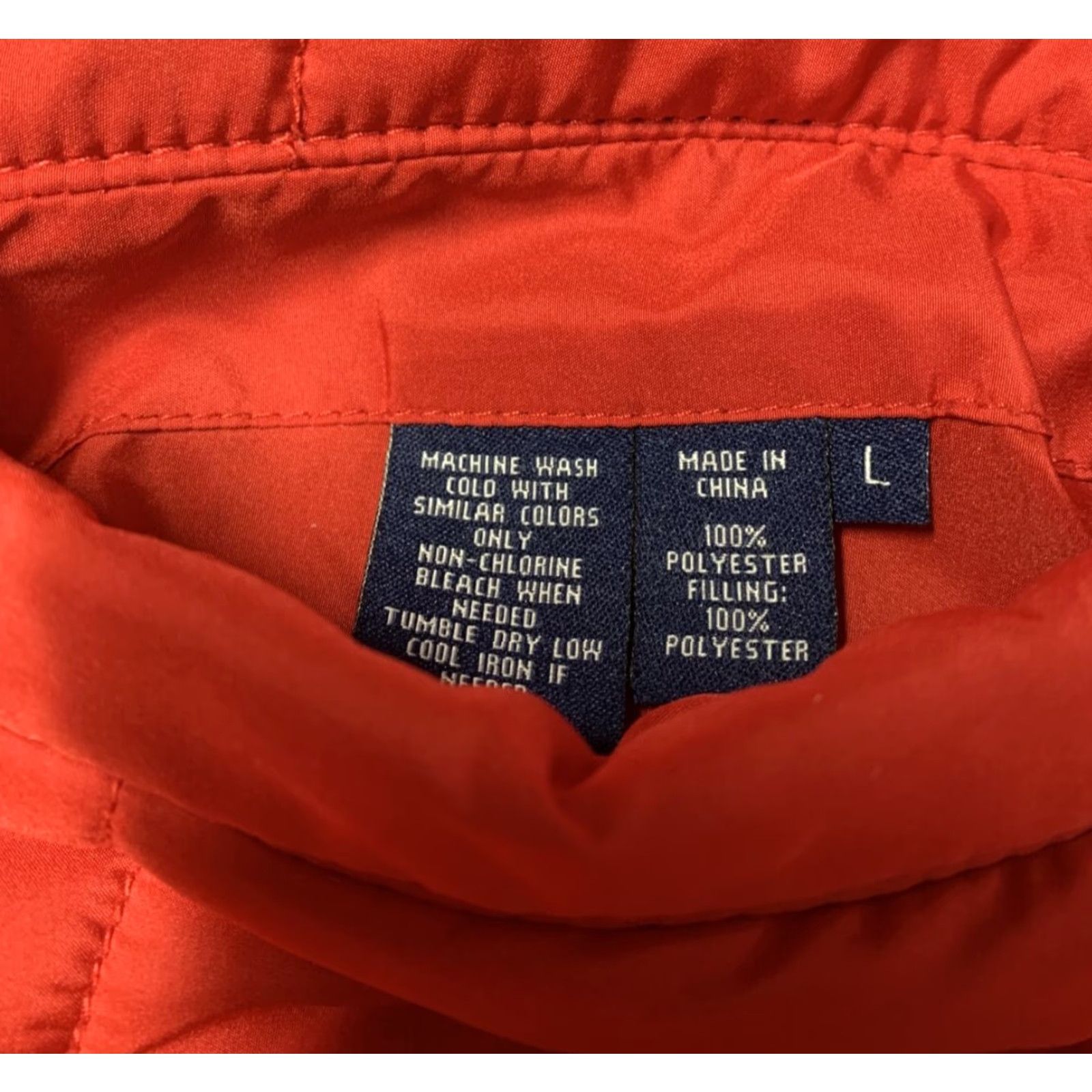 Vintage Winter Quilted Vest Mens Large Red Pockets Adjustable Waist Snap Zip Size US L / EU 52-54 / 3 - 2 Thumbnail