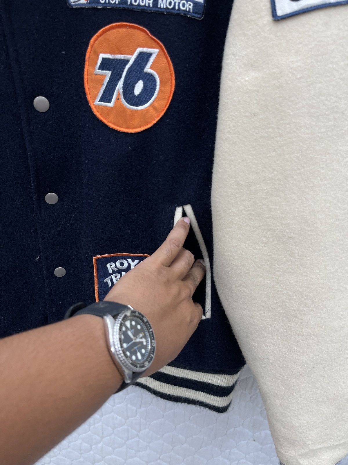 Sports Specialties 🔥🔥🔥STEALS 76 LUBRICANTS MOTOR OIL VARSITY JACKET Size US M / EU 48-50 / 2 - 17 Thumbnail