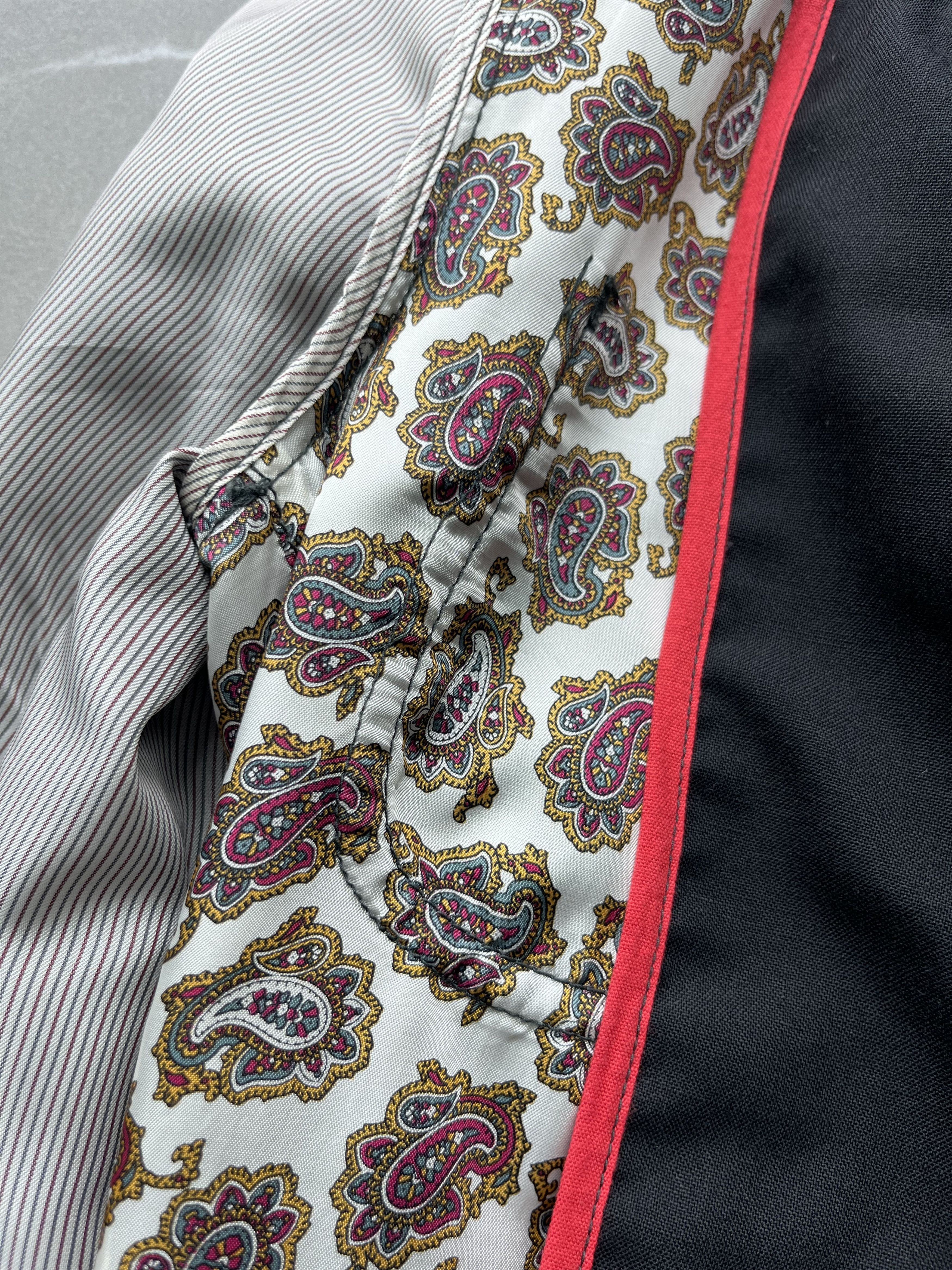 Comme des Garcons Homme Comme des Garcons Homme Paisley Lined 3 buttons front Blazer Size US XS / EU 42 / 0 - 6 Thumbnail