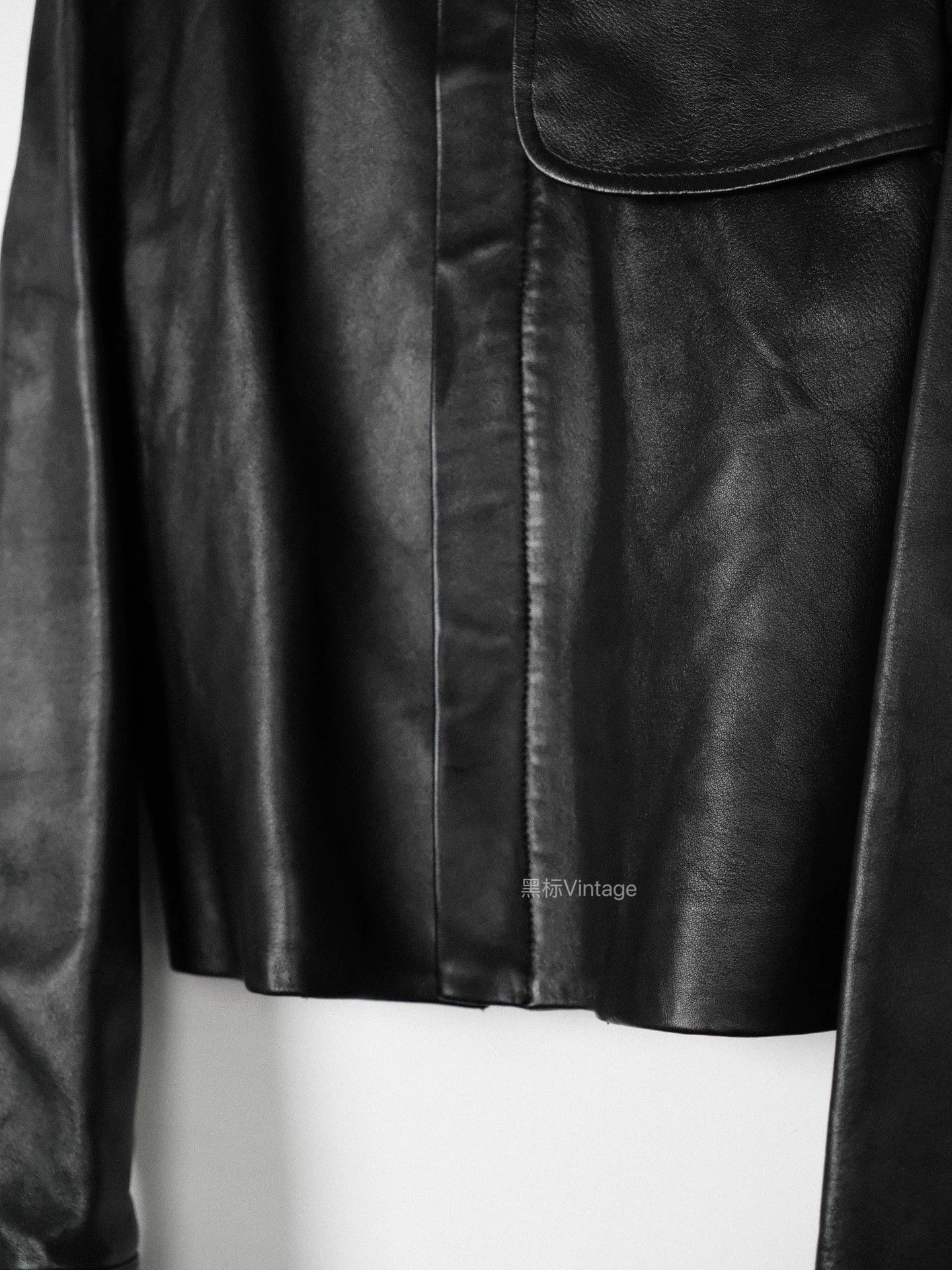 Yohji Yamamoto Yohji Noir 04AW Vintage Collar Zip Biker Jacket Women's Size US M / EU 48-50 / 2 - 4 Thumbnail