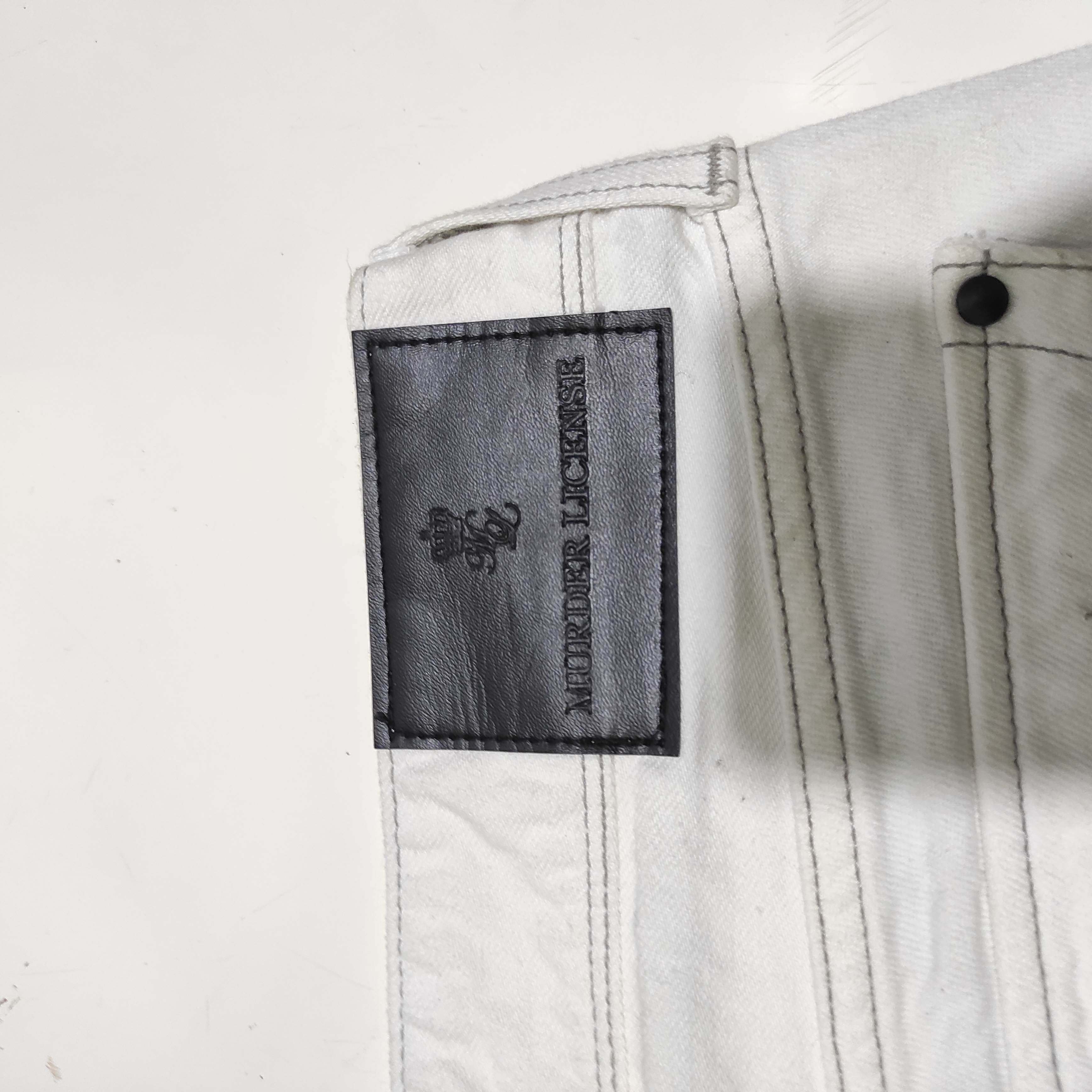 Murder License 💥RARE💥2000s JAPANESE BRAND MURDER LICENSE WHISKER SKINNY Size US 28 / EU 44 - 16 Thumbnail